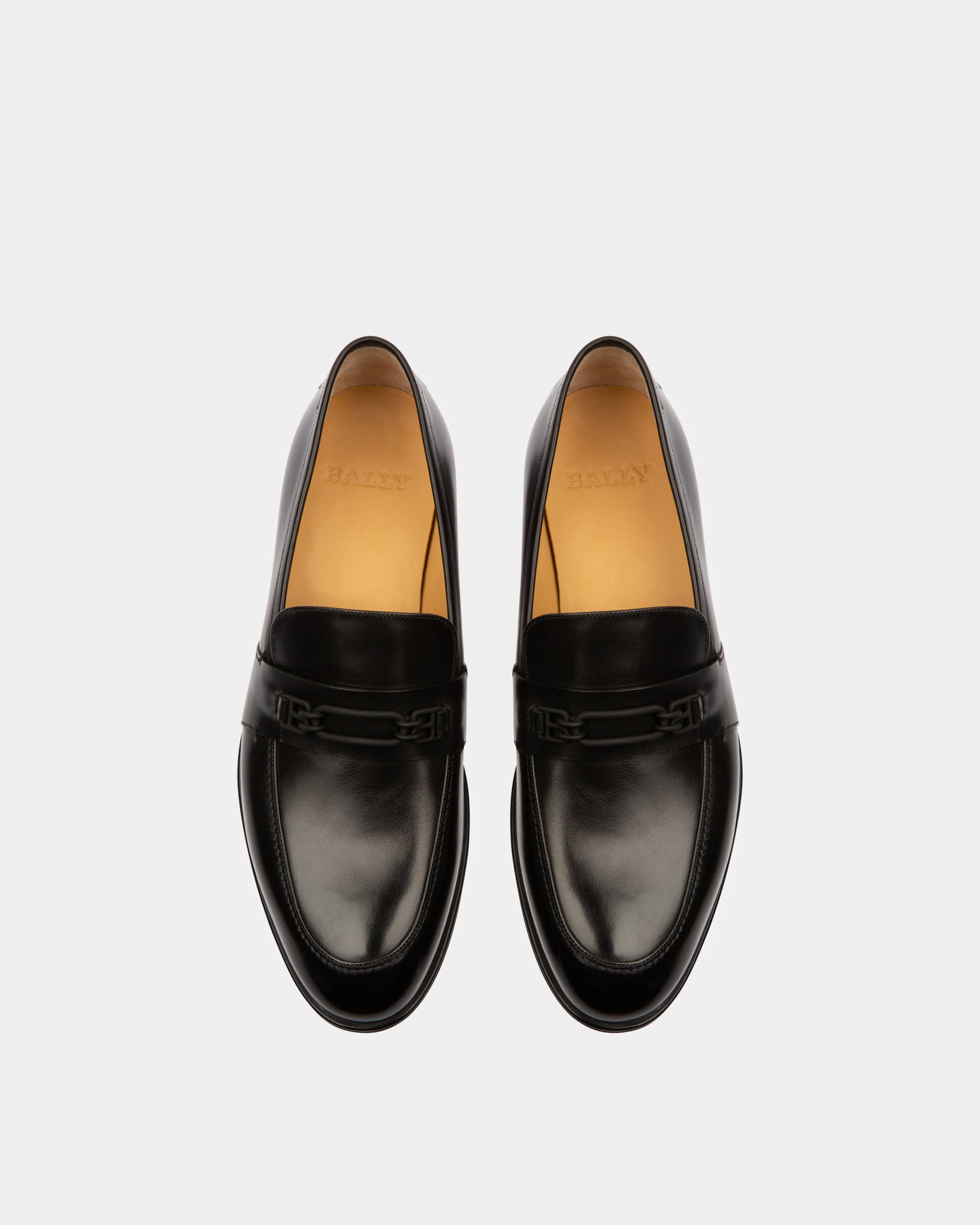 Wesper Leather Loafers In Black - Men's - Bally - 02