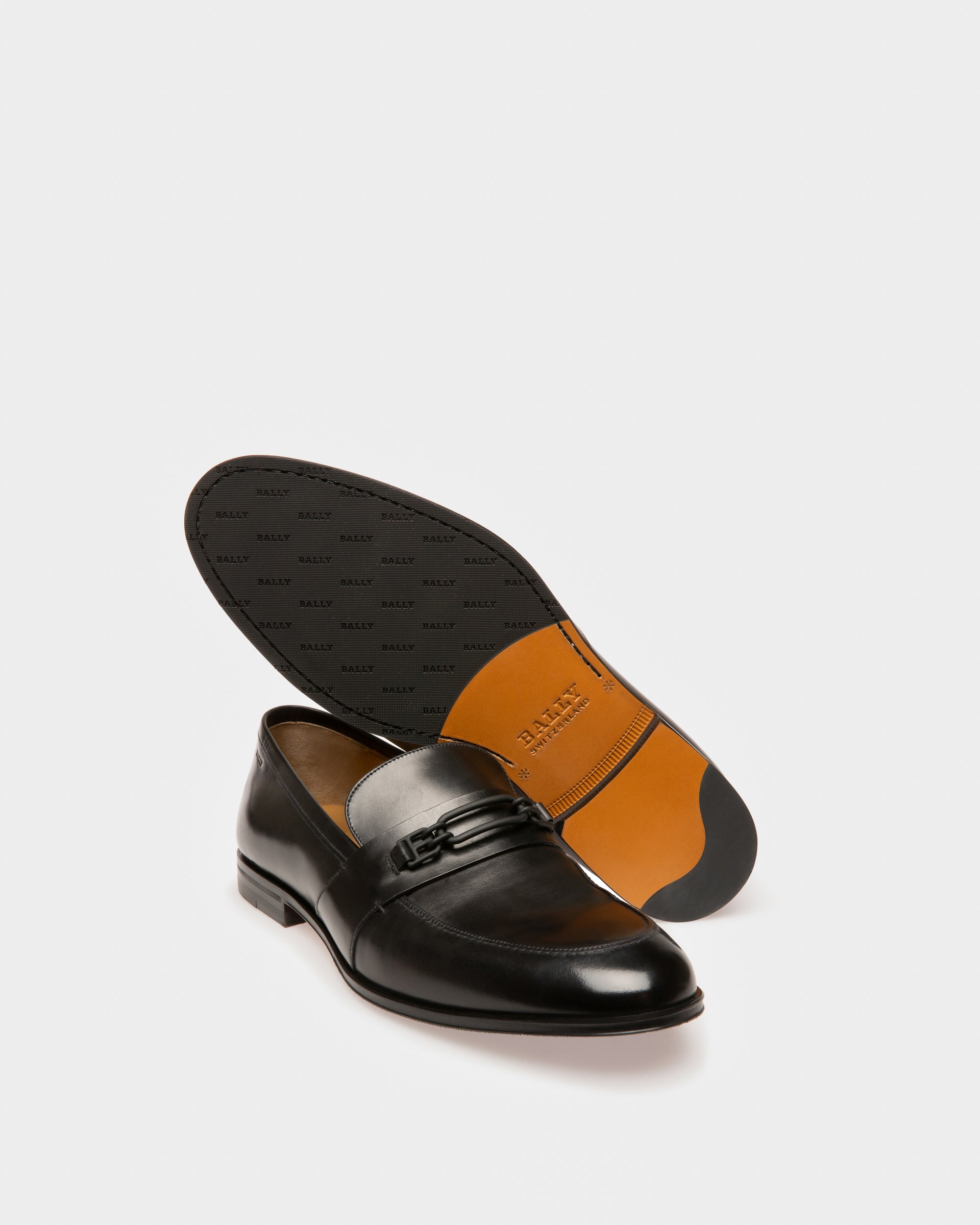 Wesper Leather Loafers In Black - Men's - Bally - 05