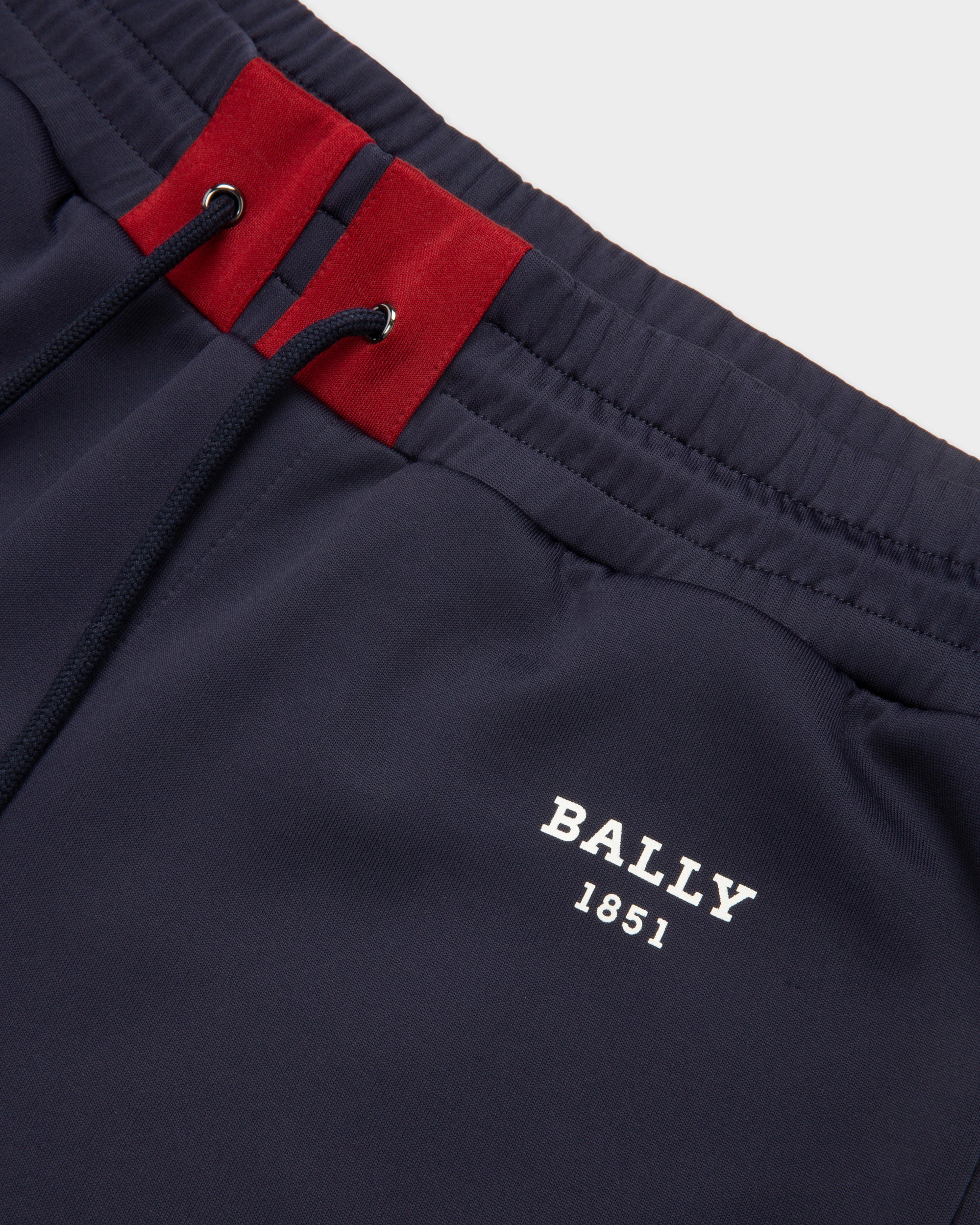 Techno Cotton Pants In Navy - Men's - Bally - 03