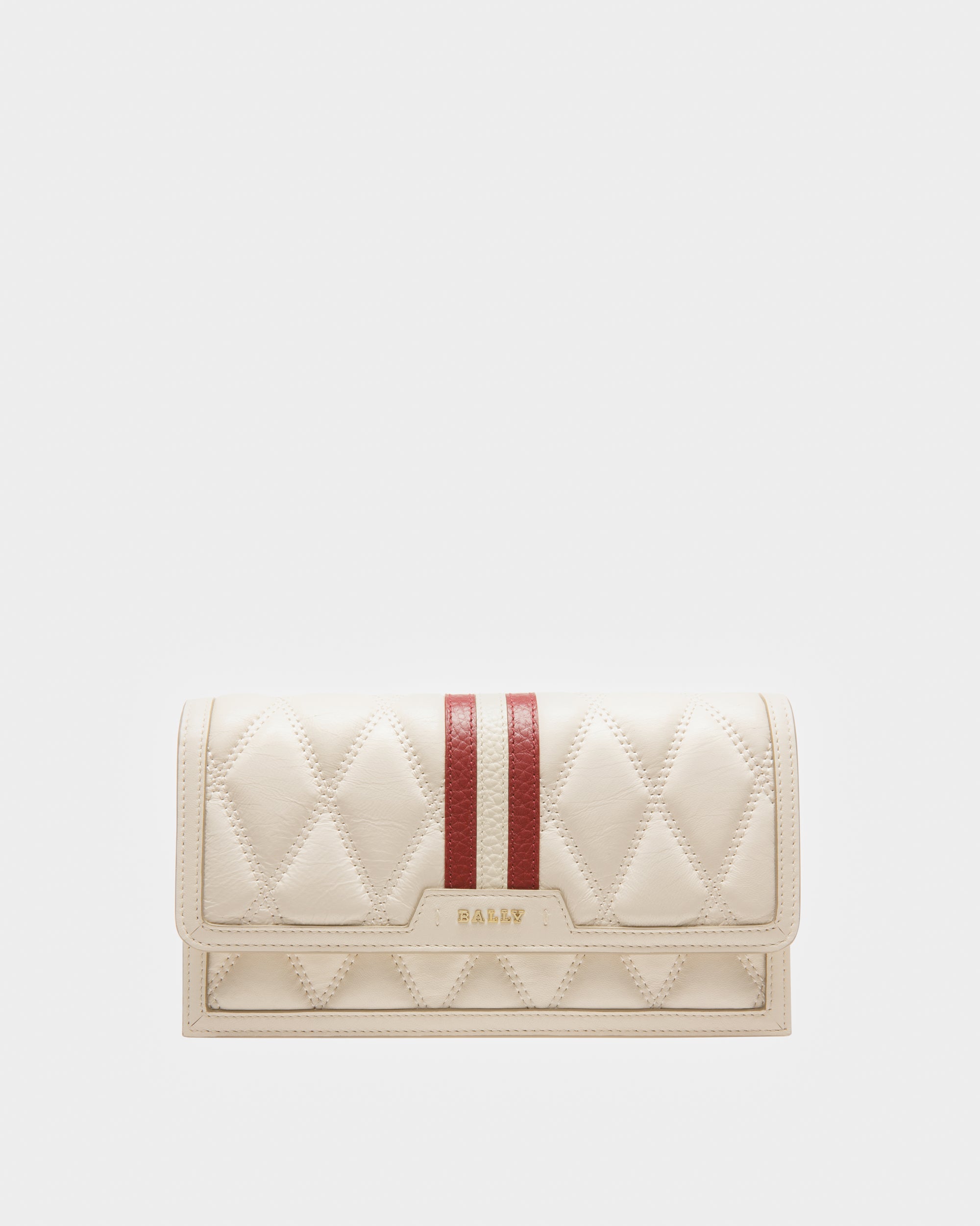 Dafford Phone Wallet In Bone Leather - Women's - Bally - 01