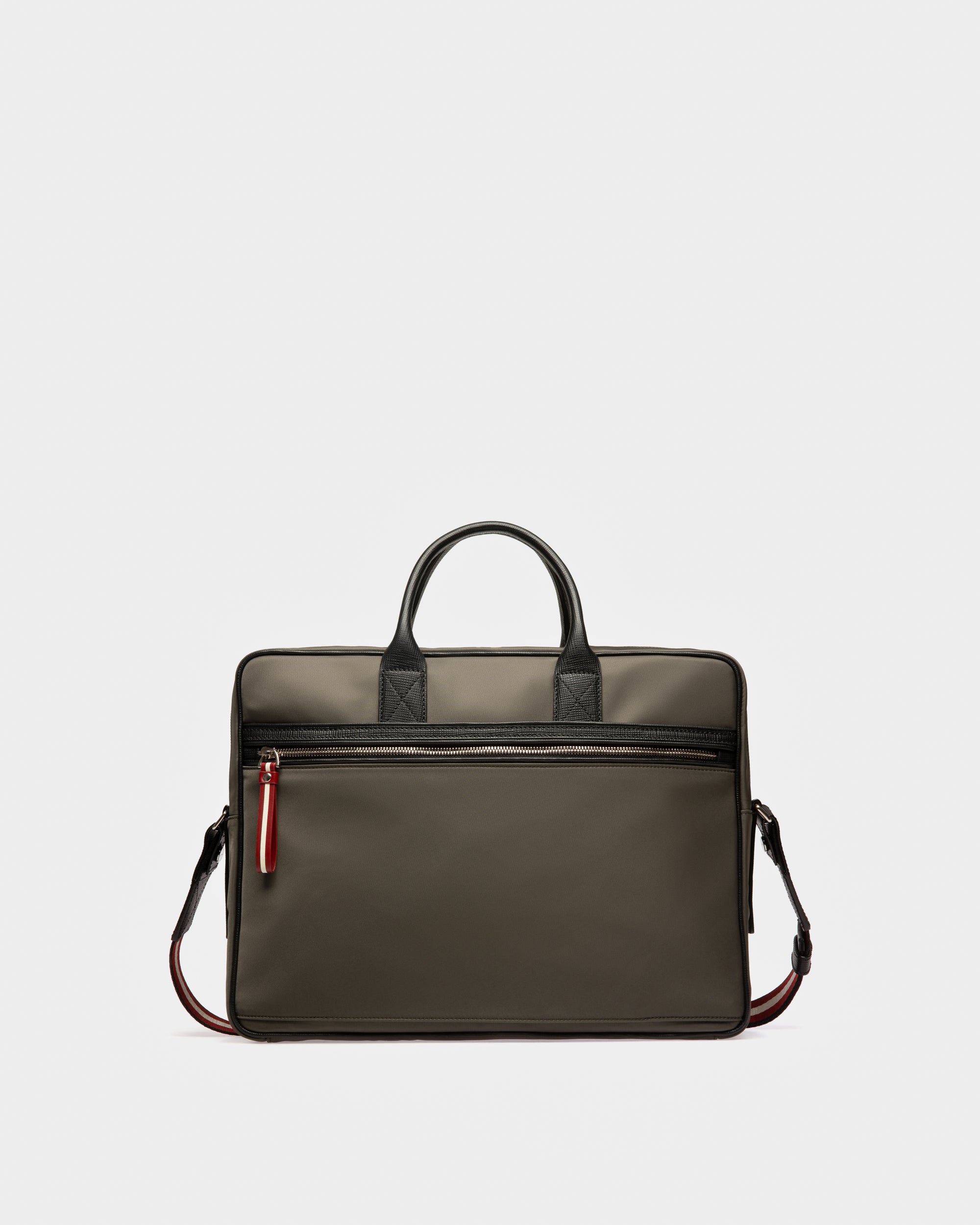 Faldy Recycled Nylon Beniness Bag In Army Green - Men's - Bally - 03