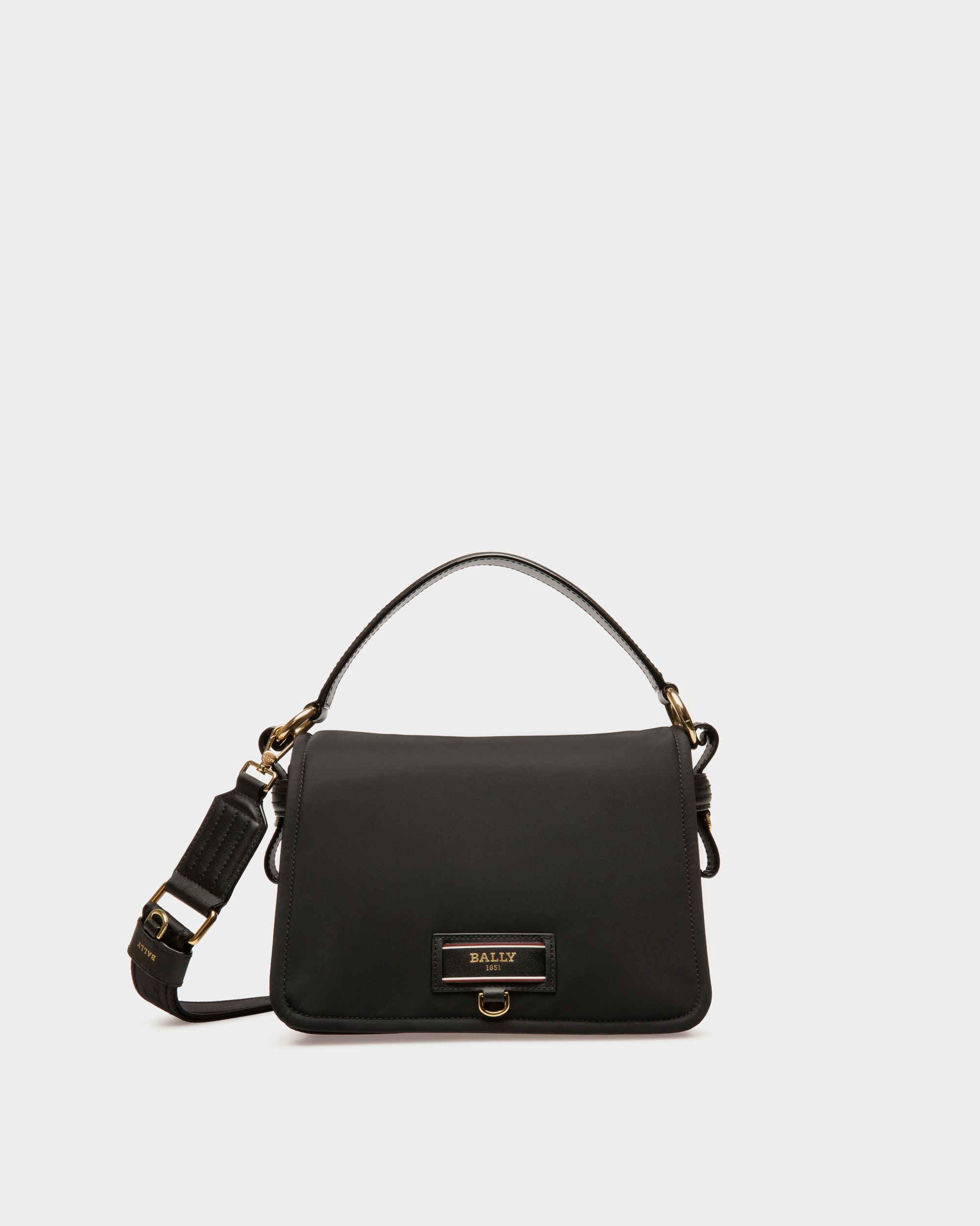 Ekyra Recycled Nylon Crossbody Bag In Black - Women's - Bally - 01
