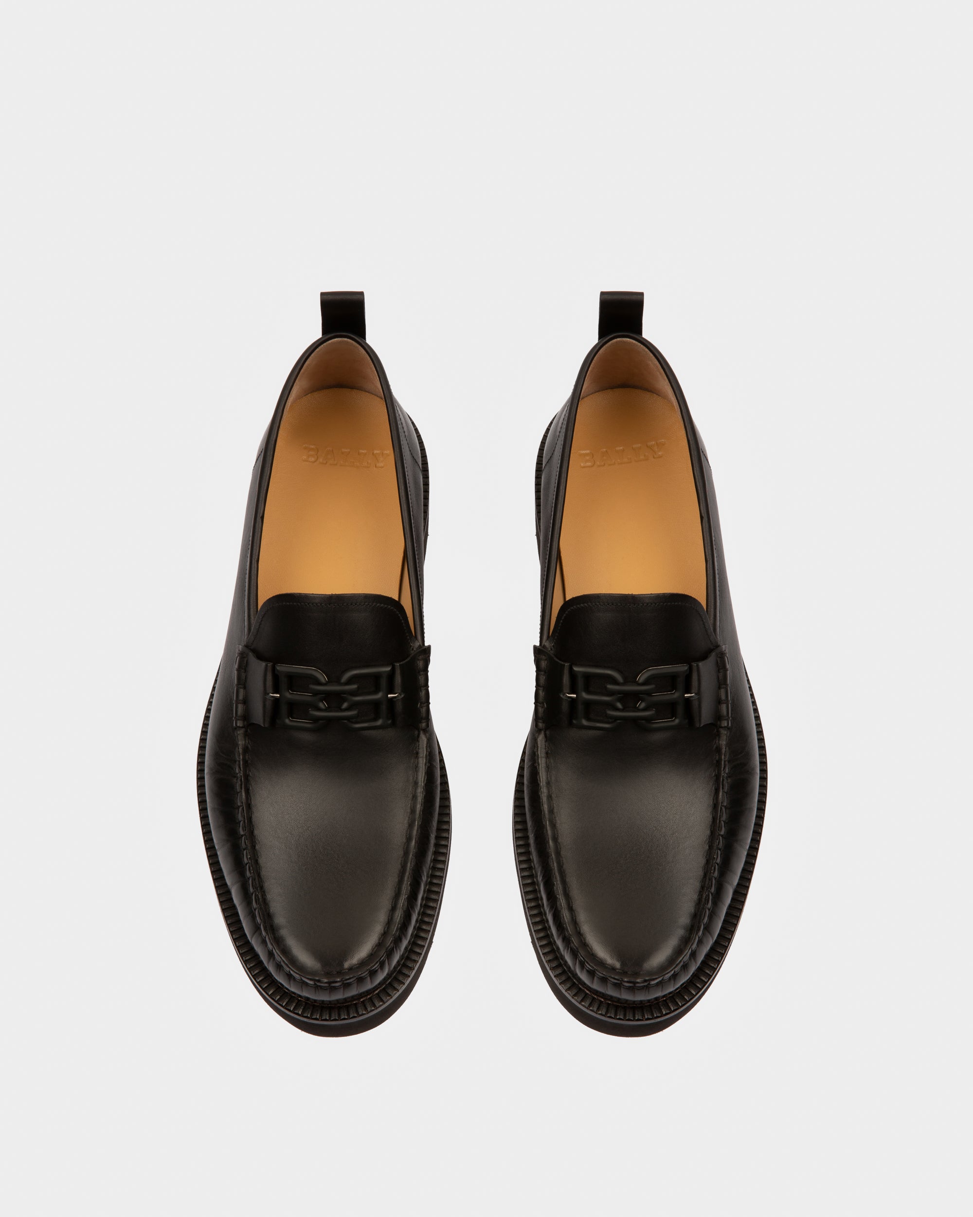 Nolam Leather Moccassins In Black - Men's - Bally - 07