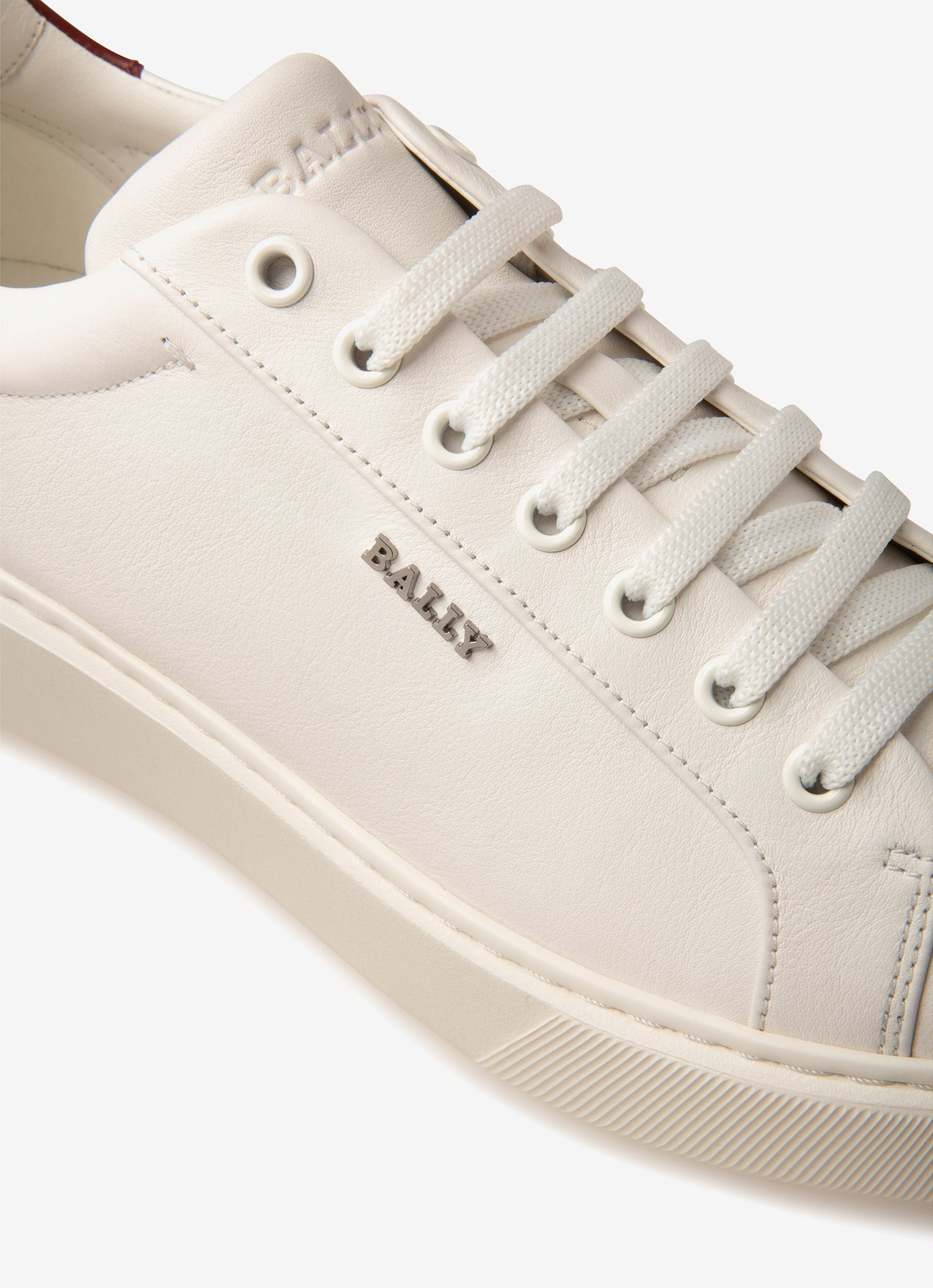 Miky Leather Sneakers In White - Men's - Bally - 04