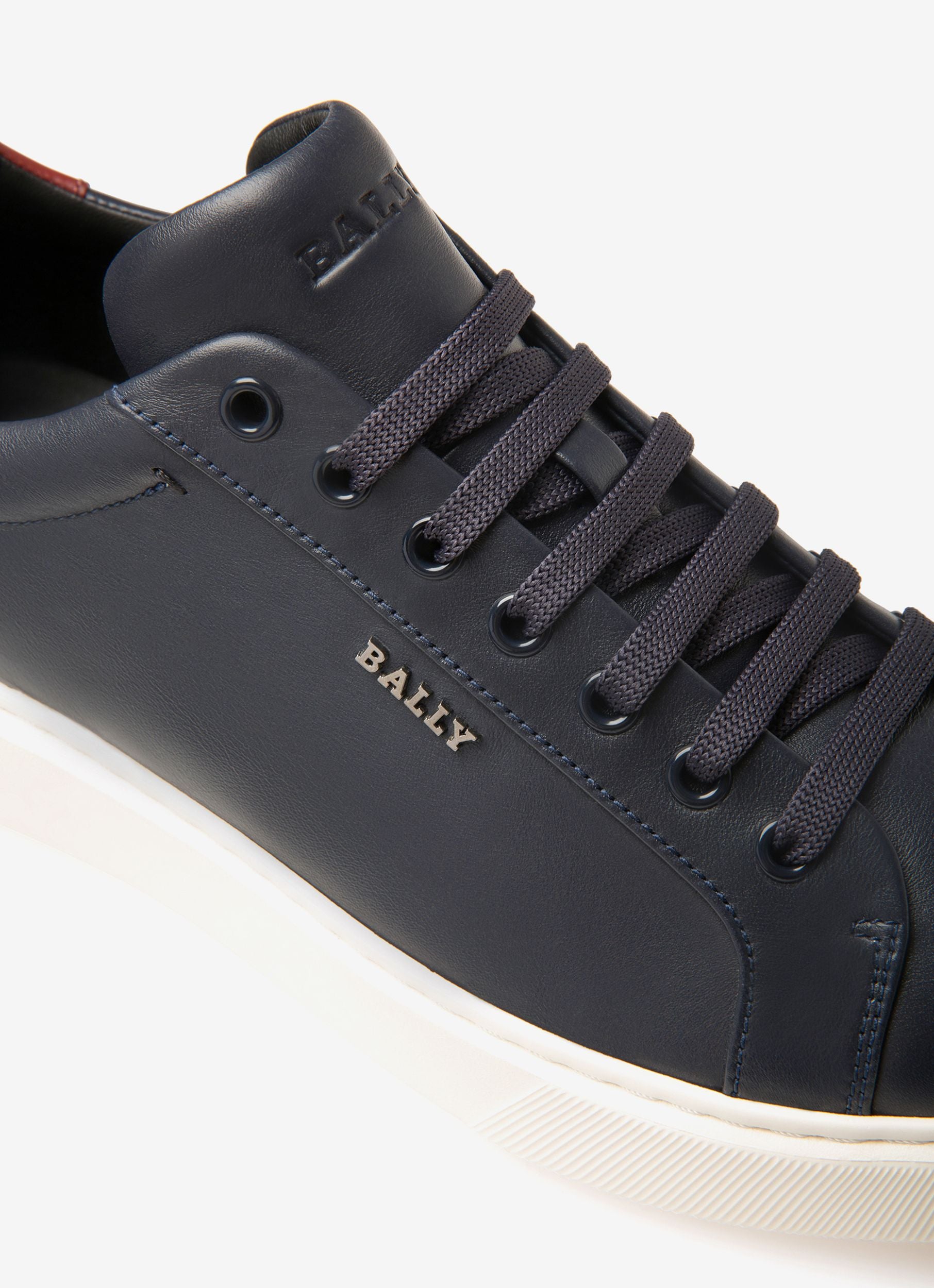 Miky Leather Sneakers In Navy - Men's - Bally - 04