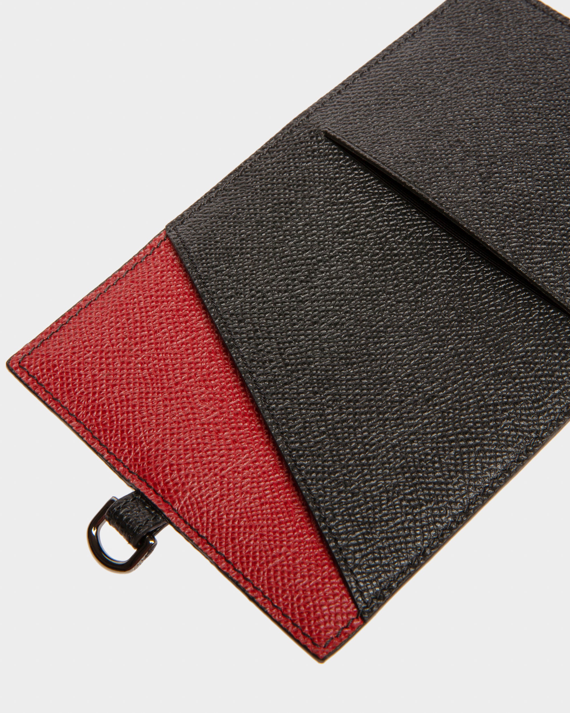 Braad Leather Phone Wallet In Black - Men's - Bally - 05