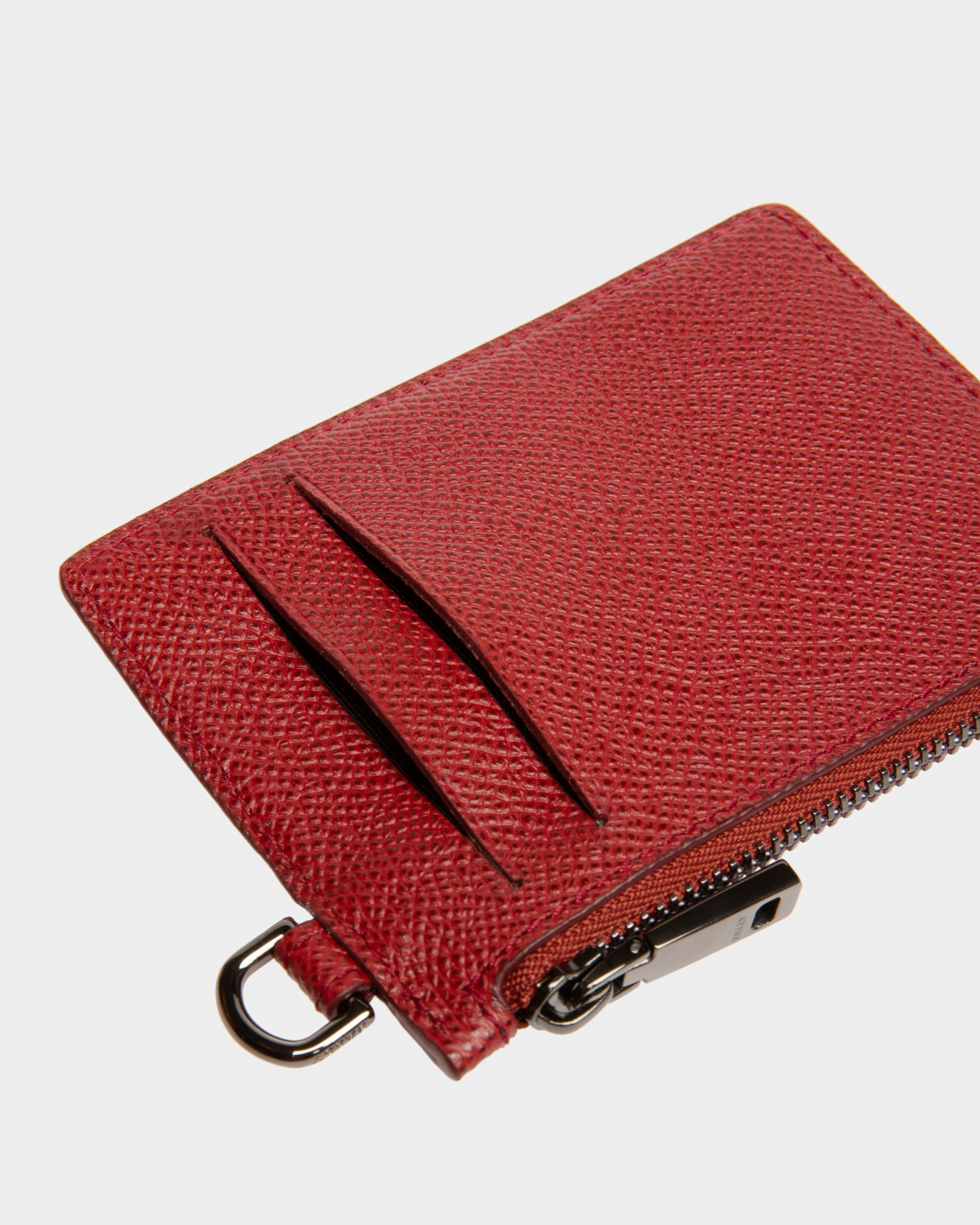 Braad Leather Phone Wallet In Black - Men's - Bally - 06