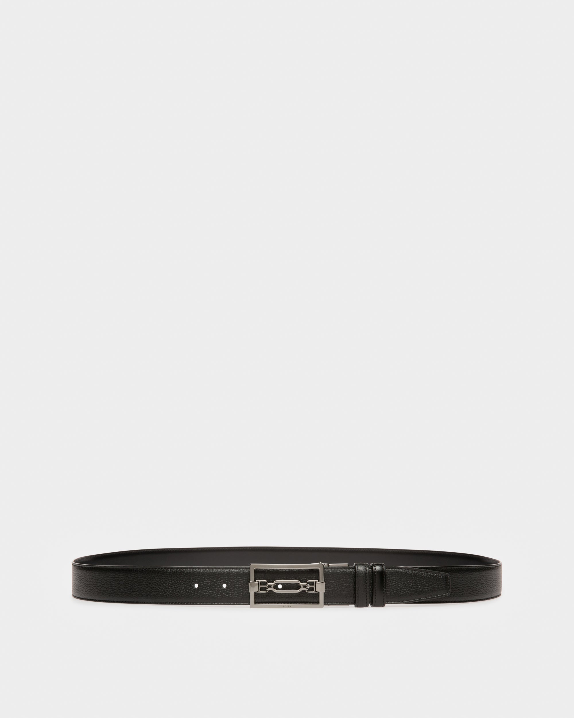 Draper Leather 35mm Belt In Black - Men's - Bally - 01