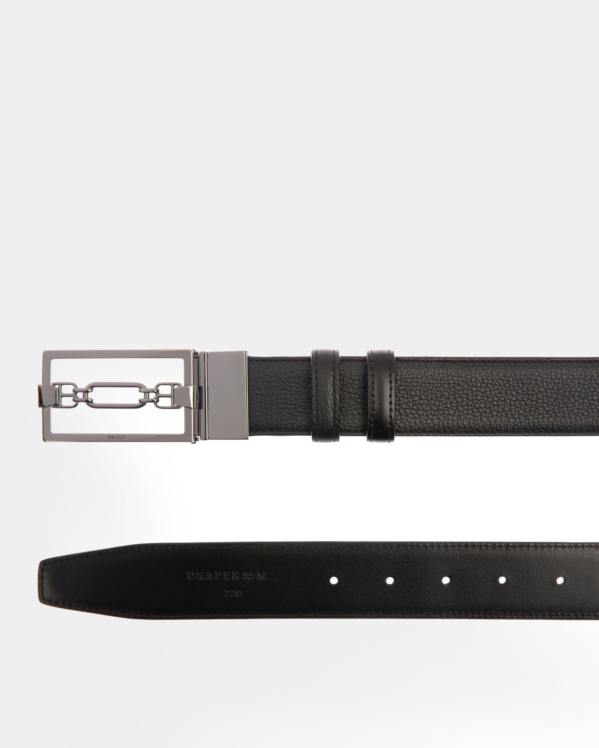 Draper Leather 35mm Belt In Black - Men's - Bally - 02