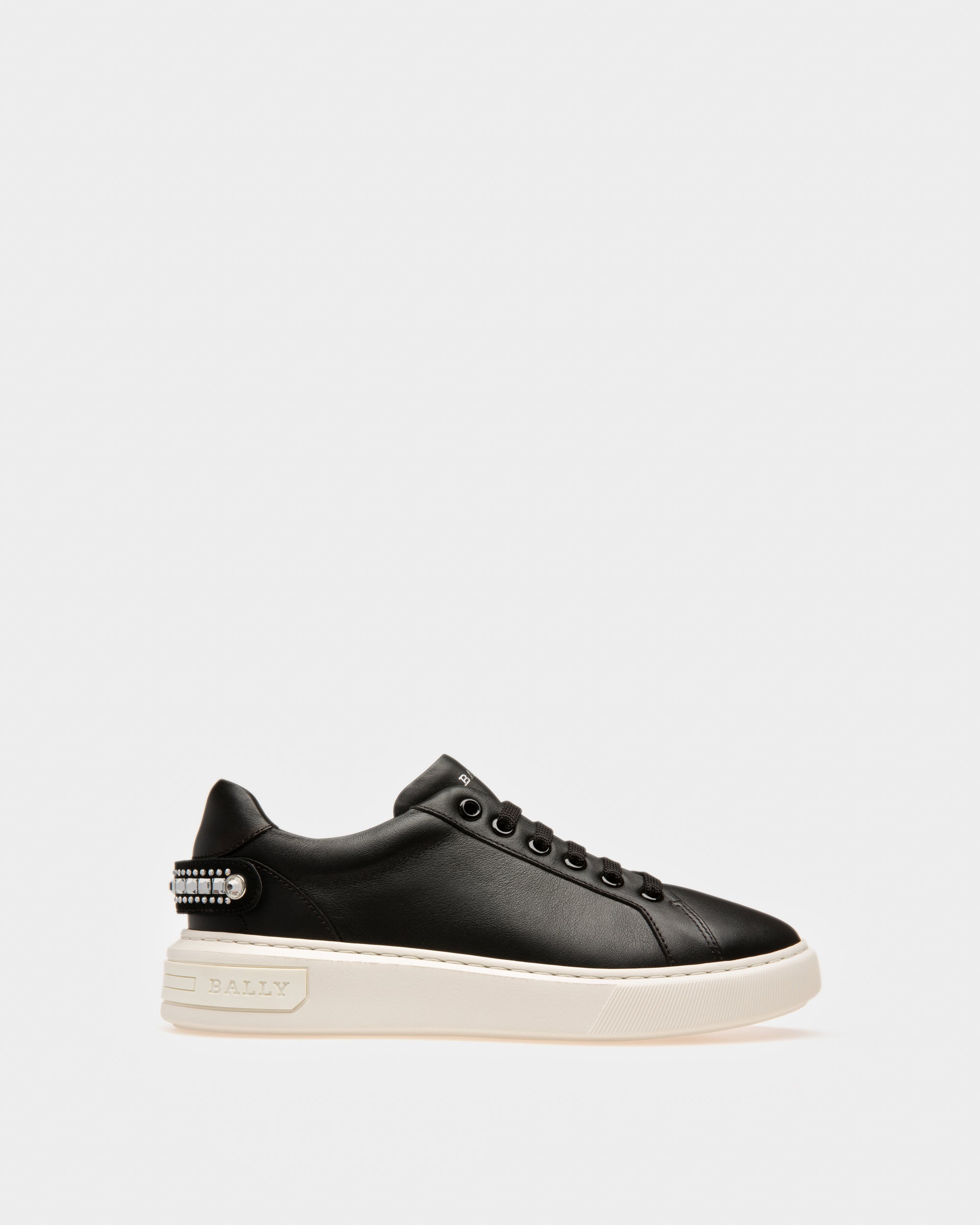 Malya Leather Sneakers In Black - Women's - Bally - 01