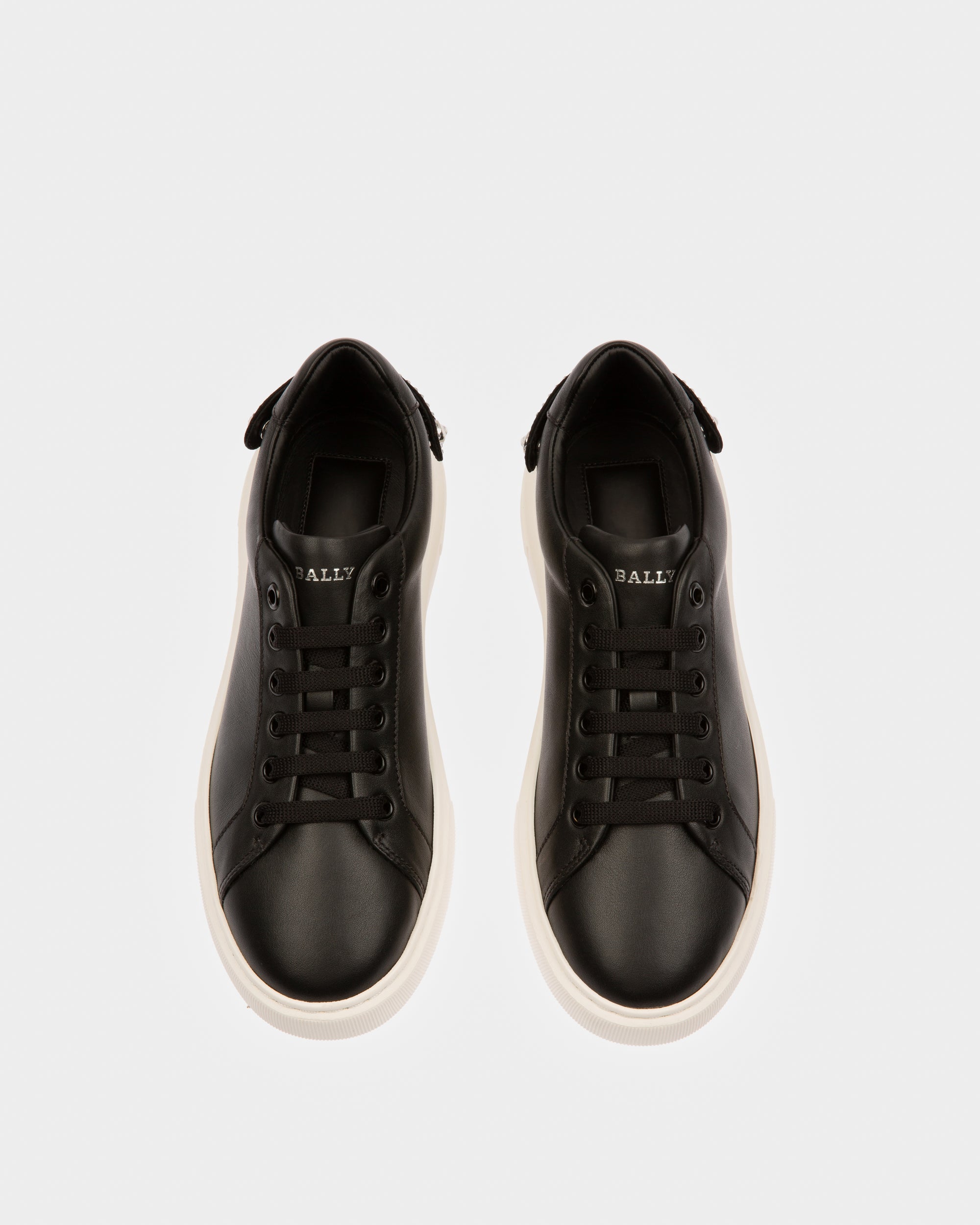 Malya Leather Sneakers In Black - Women's - Bally - 02