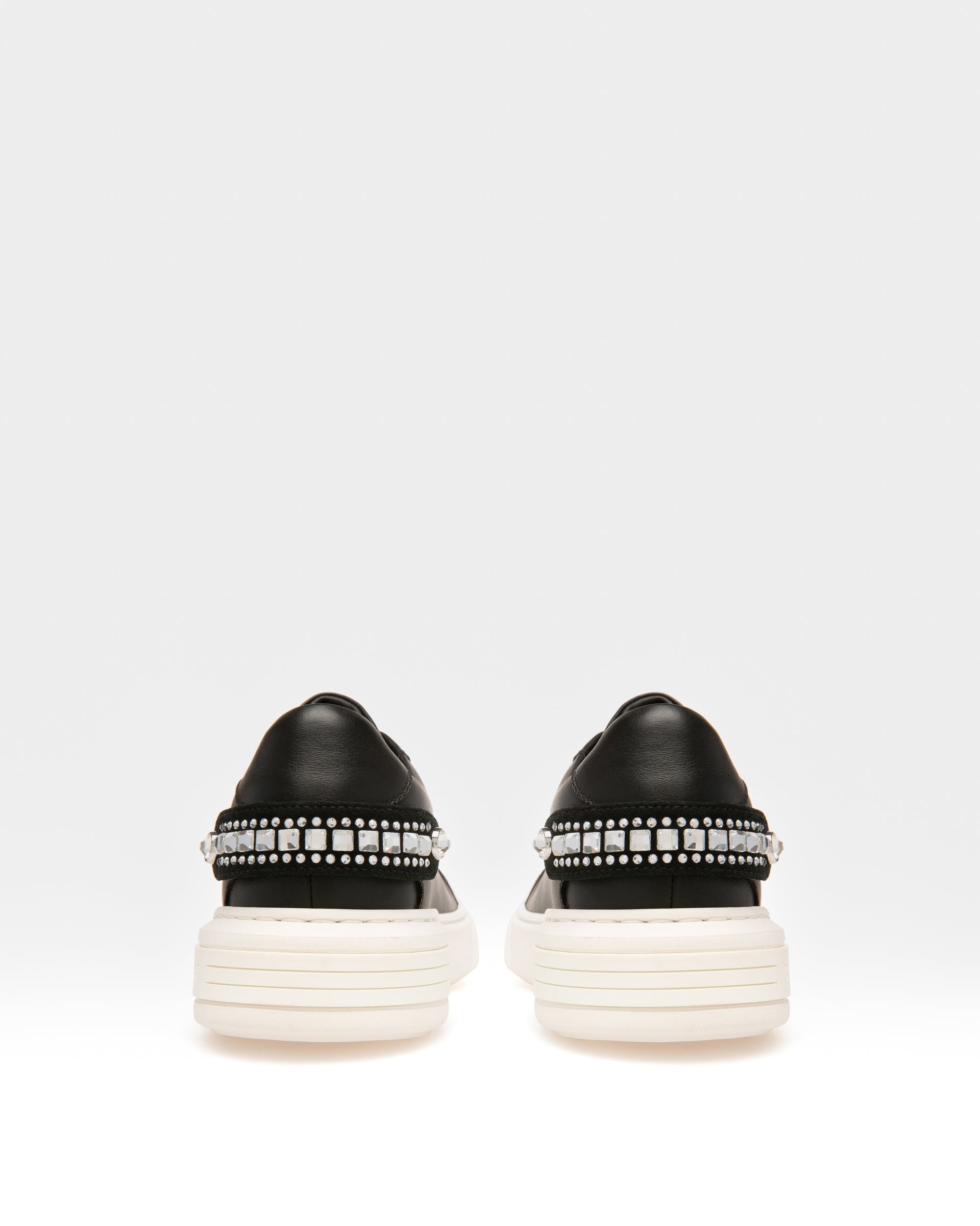 Malya Leather Sneakers In Black - Women's - Bally - 04