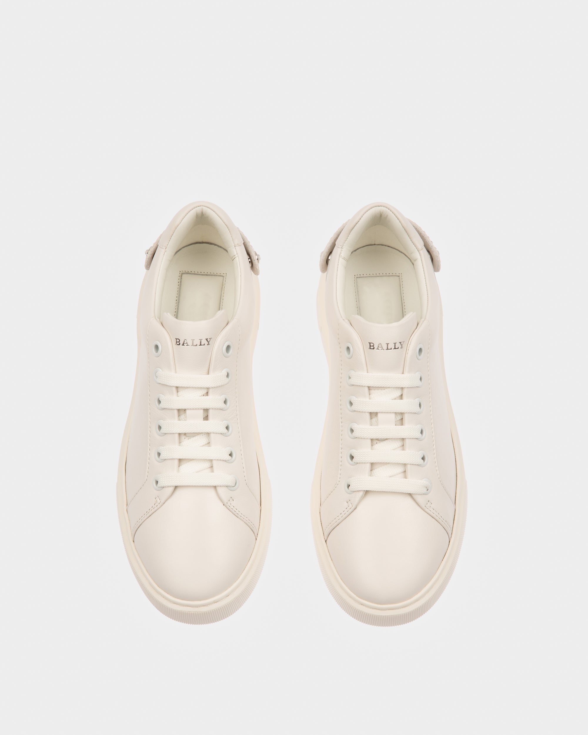 Malya Leather Sneakers In White - Women's - Bally - 02