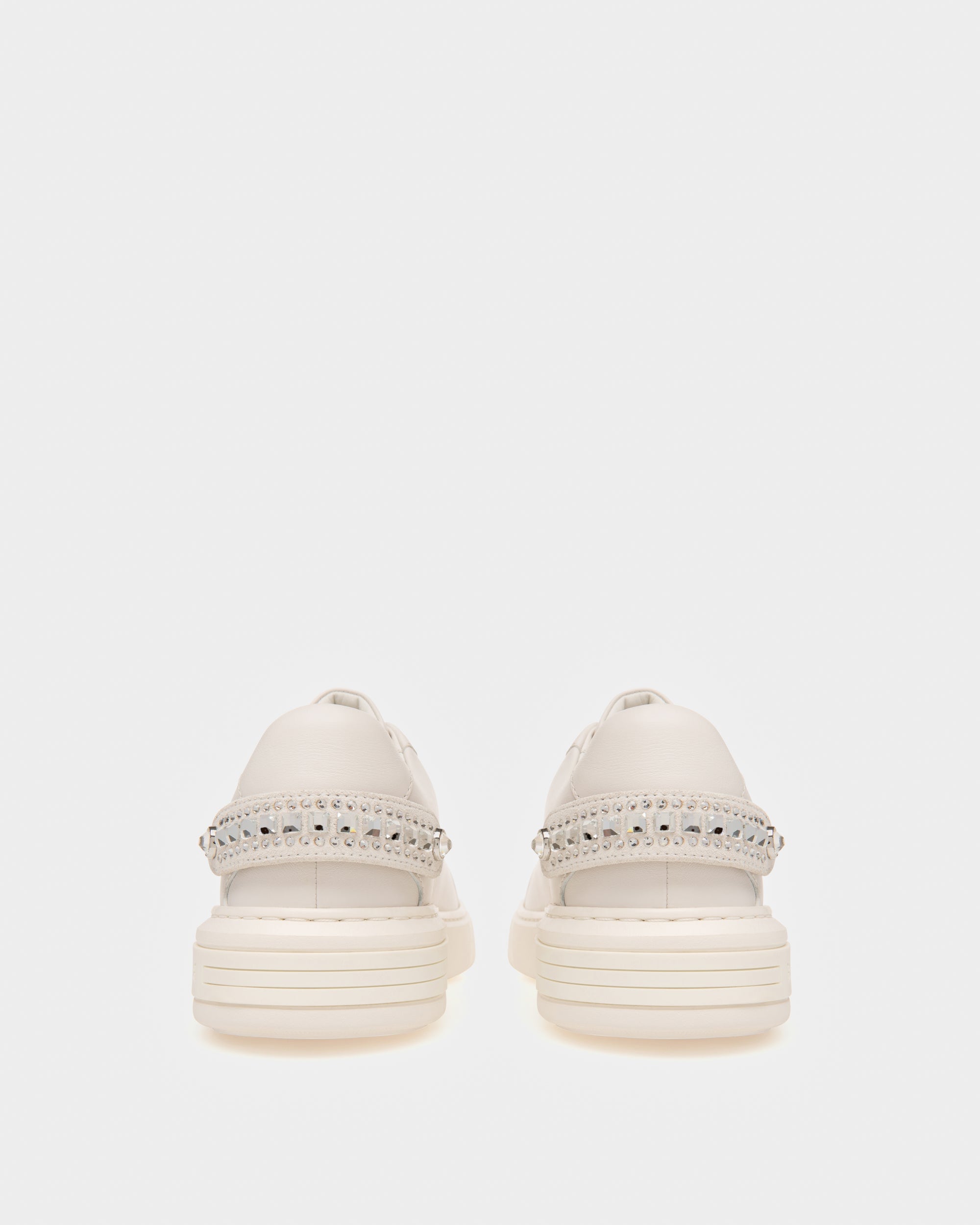 Malya Leather Sneakers In White - Women's - Bally - 04