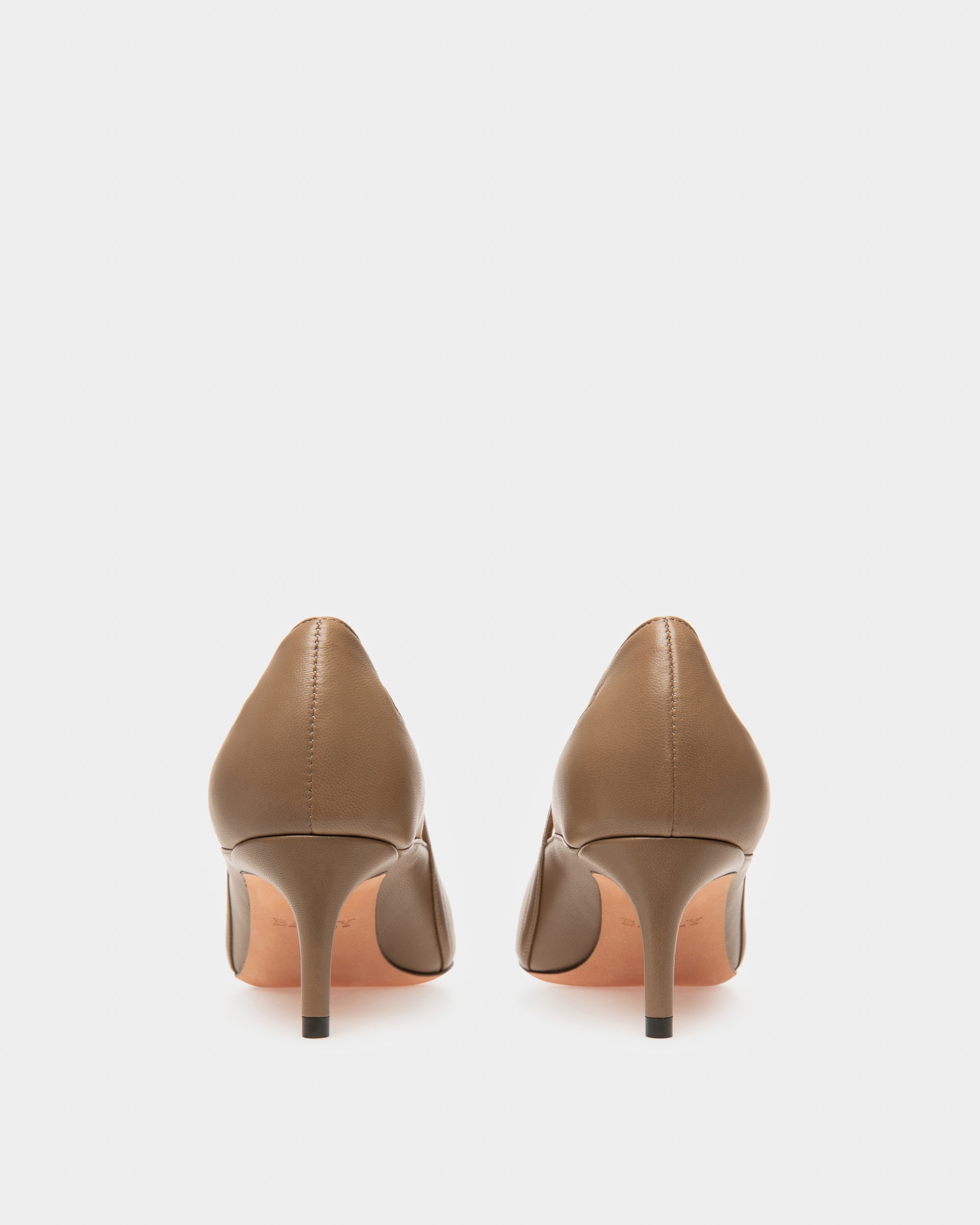 Elsa Leather Pumps In Taupe - Women's - Bally - 03