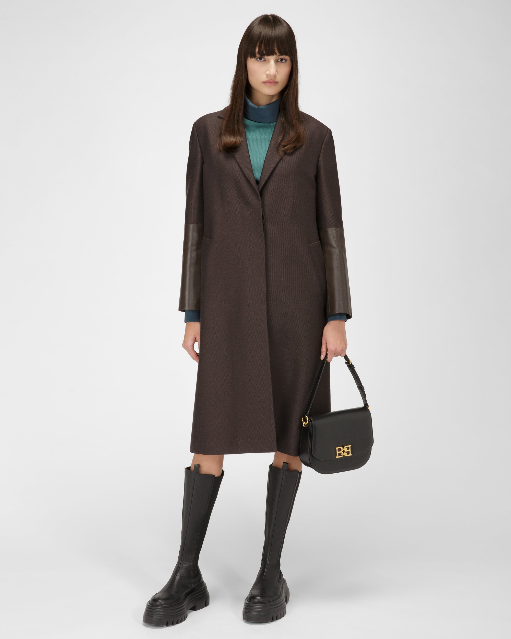 Beckie Leather Cross-Body Bag In Black - Women's - Bally - 02
