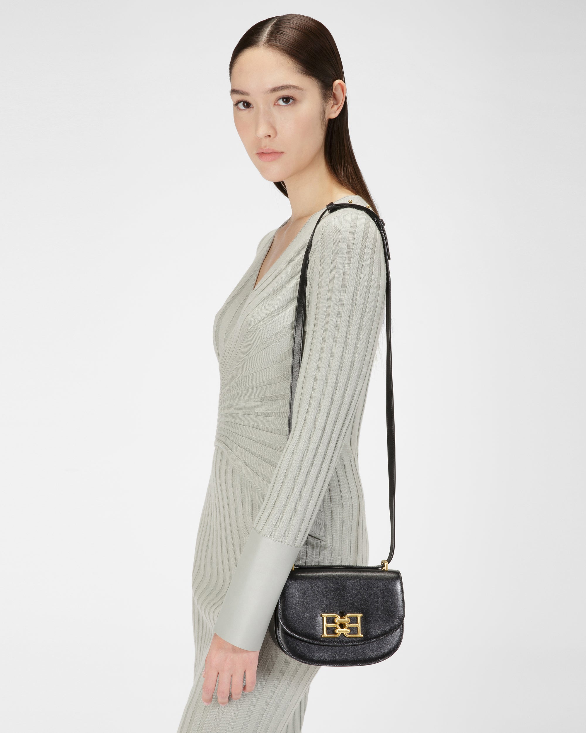 Baily Leather Minibag In Black - Women's - Bally - 01