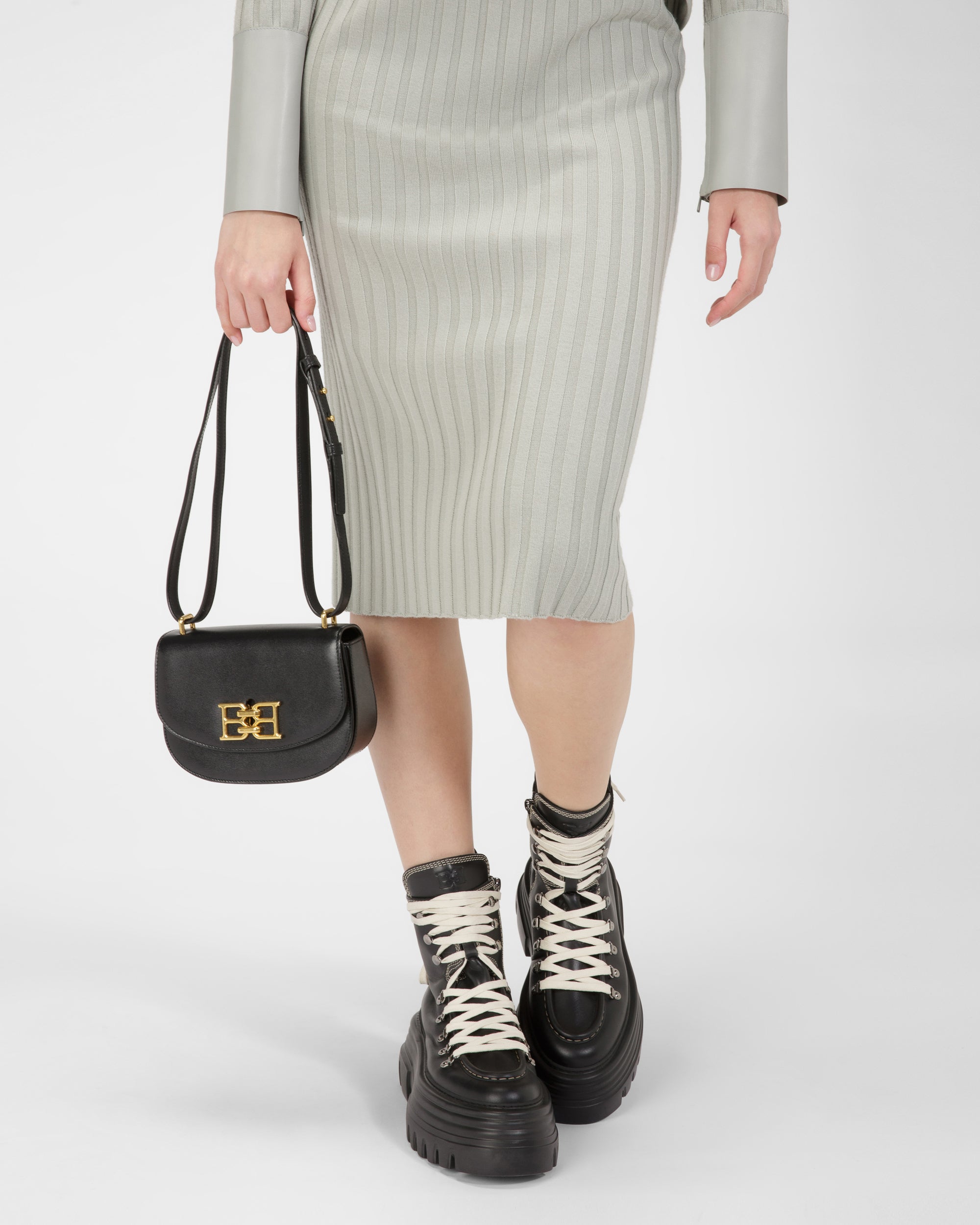 Baily Leather Minibag In Black - Women's - Bally - 02