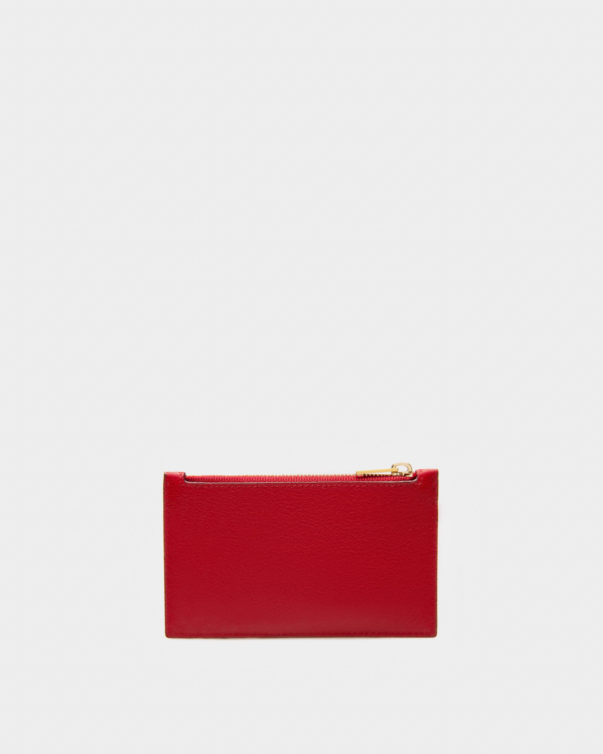 Landy Leather Wallet In Red - Women's - Bally - 02
