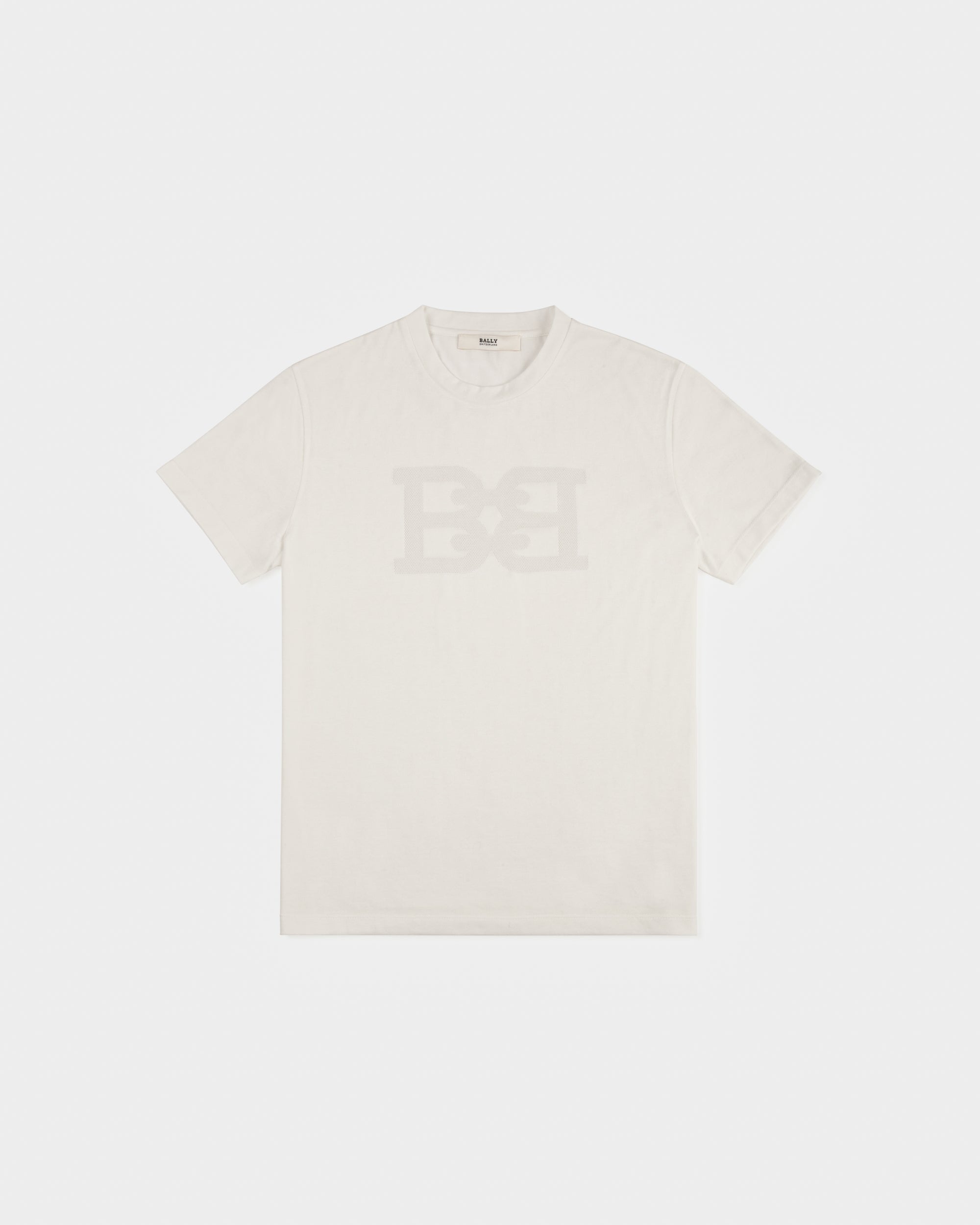 Cotton T-Shirt In White - Women's - Bally - 01