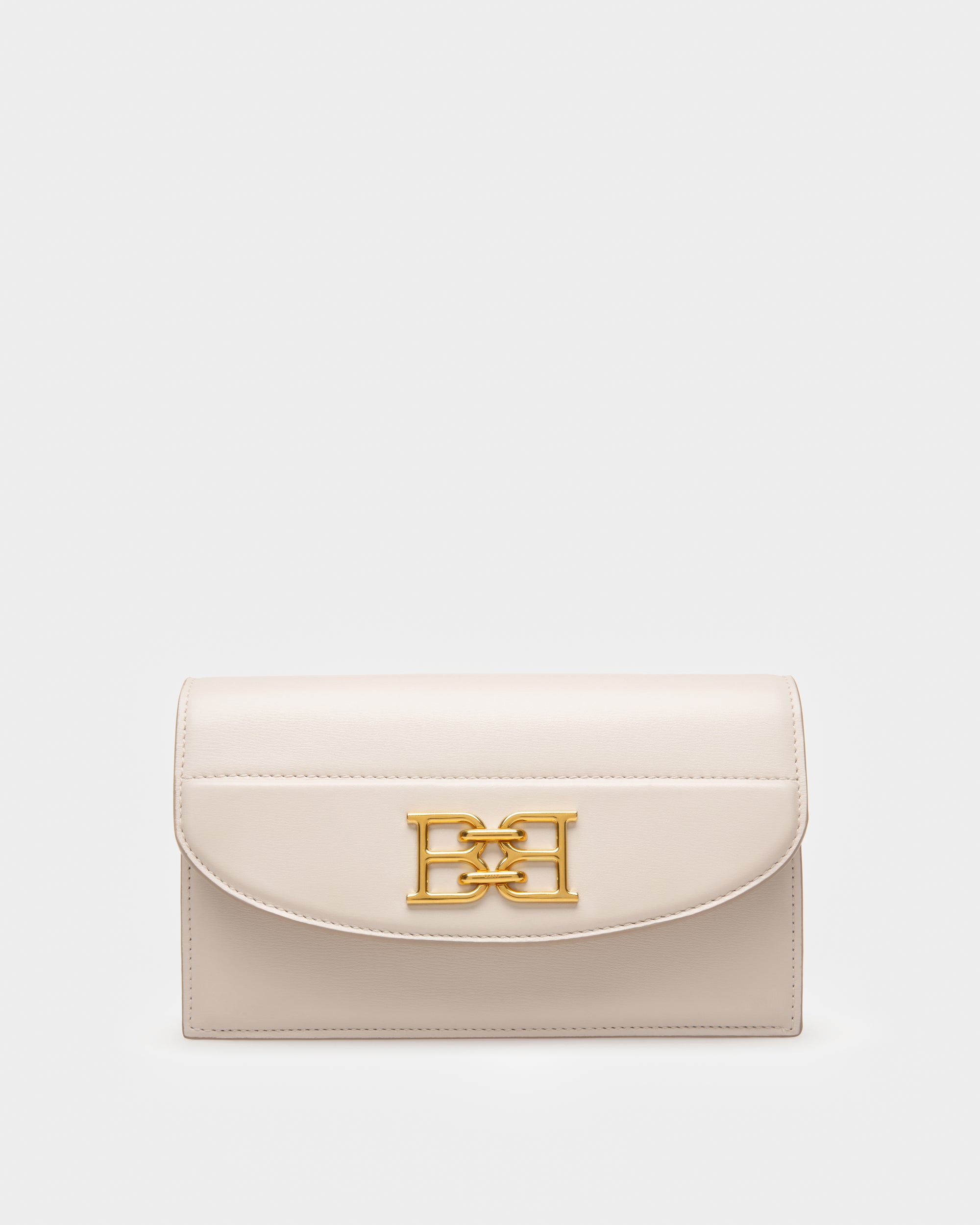 Beylor Leather Phone Wallet In Bone - Women's - Bally - 01