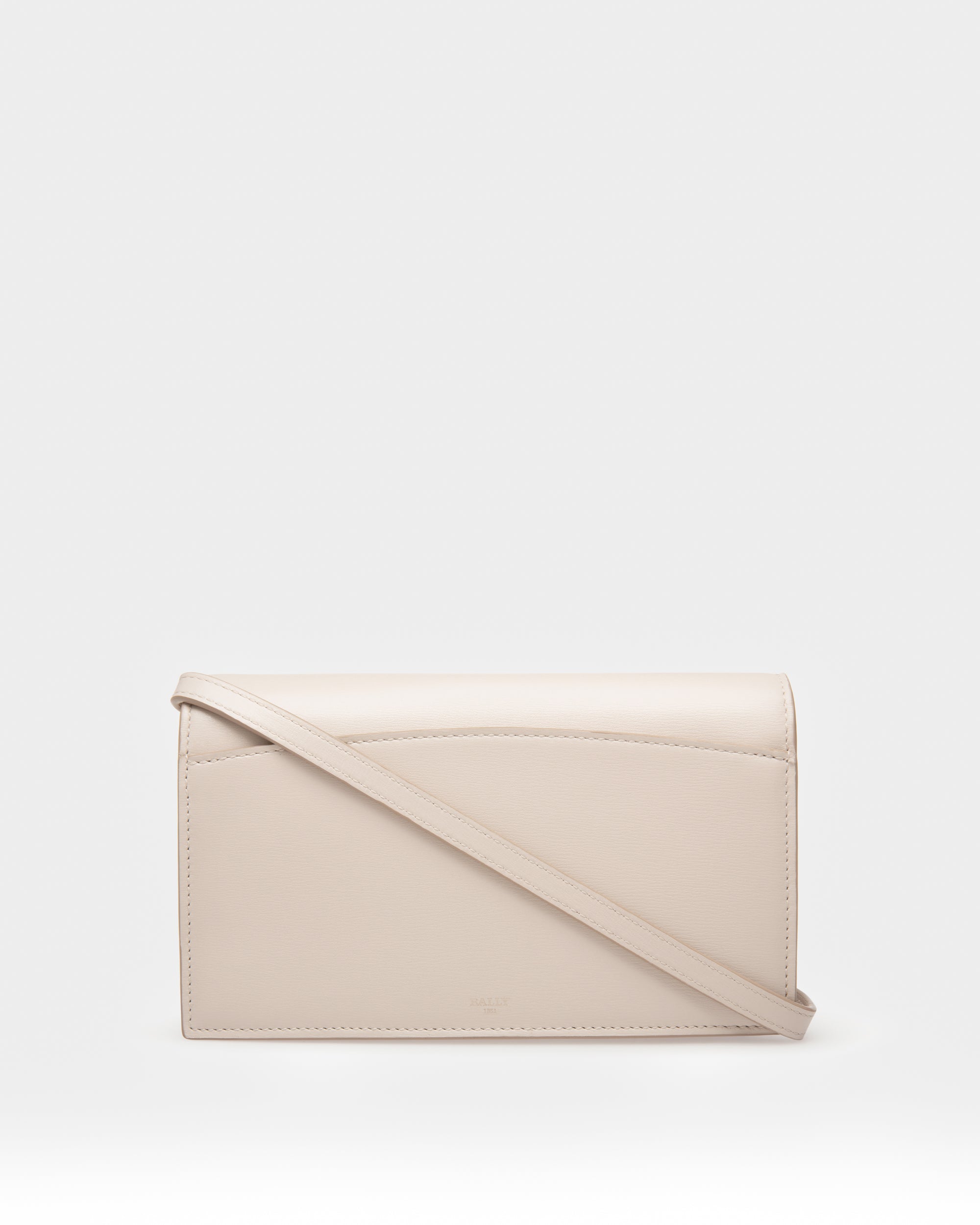 Beylor Leather Phone Wallet In Bone - Women's - Bally - 02