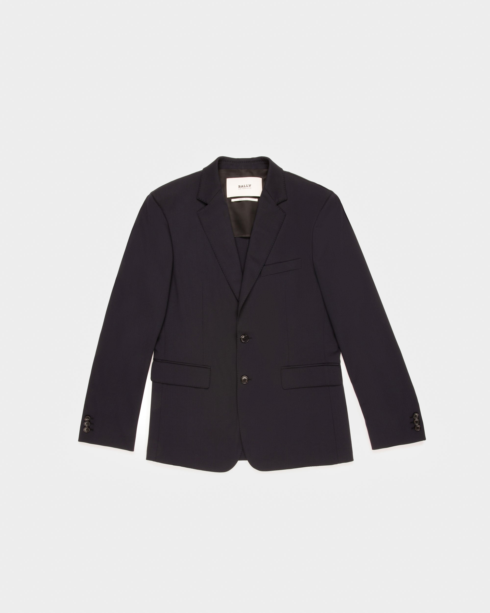 Cotton Jacket In Dark Navy - Men's - Bally - 01