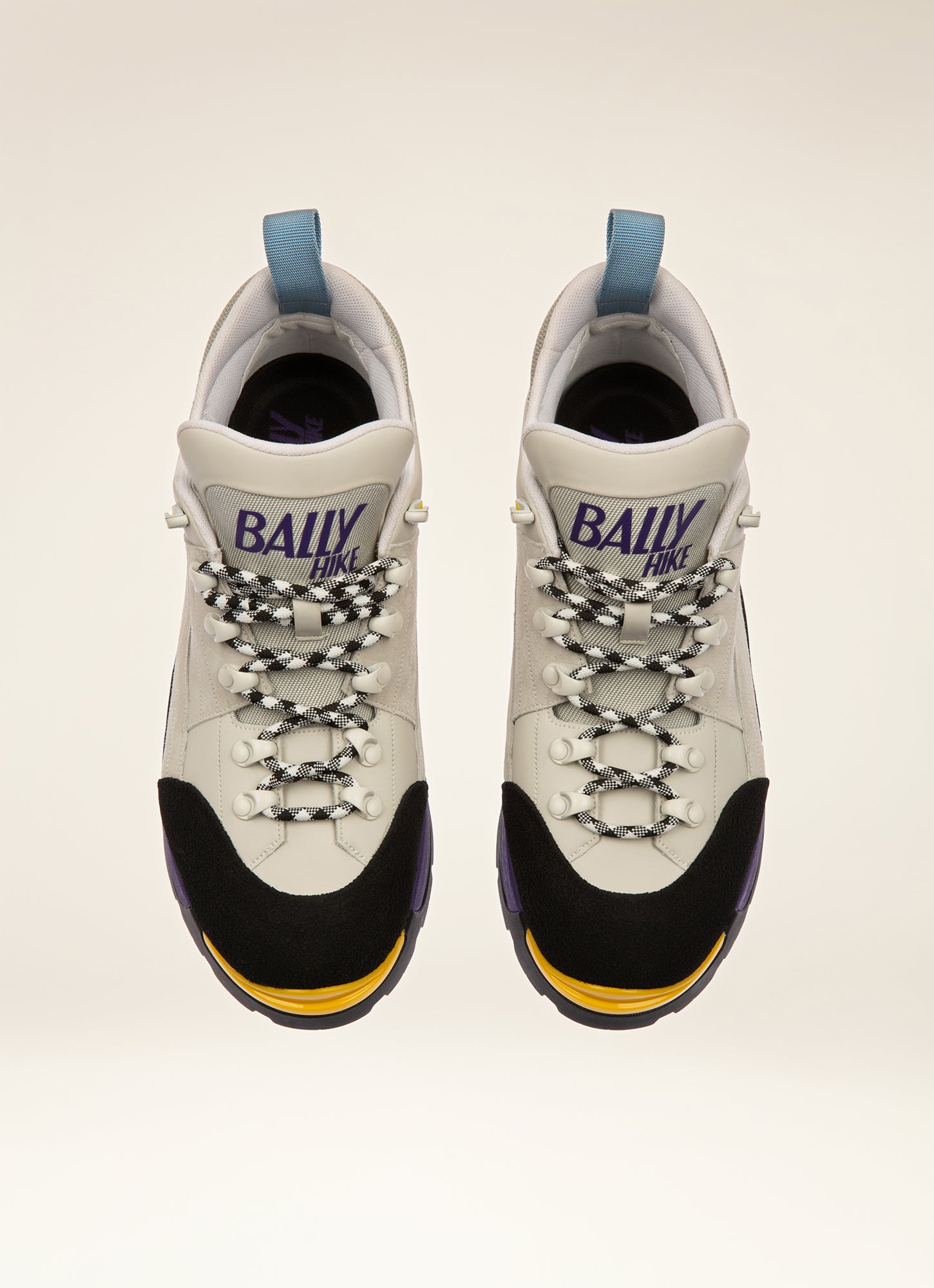 Bally Hike 2 Leather Hiking Shoes In Dusty White - Men's - Bally - 04