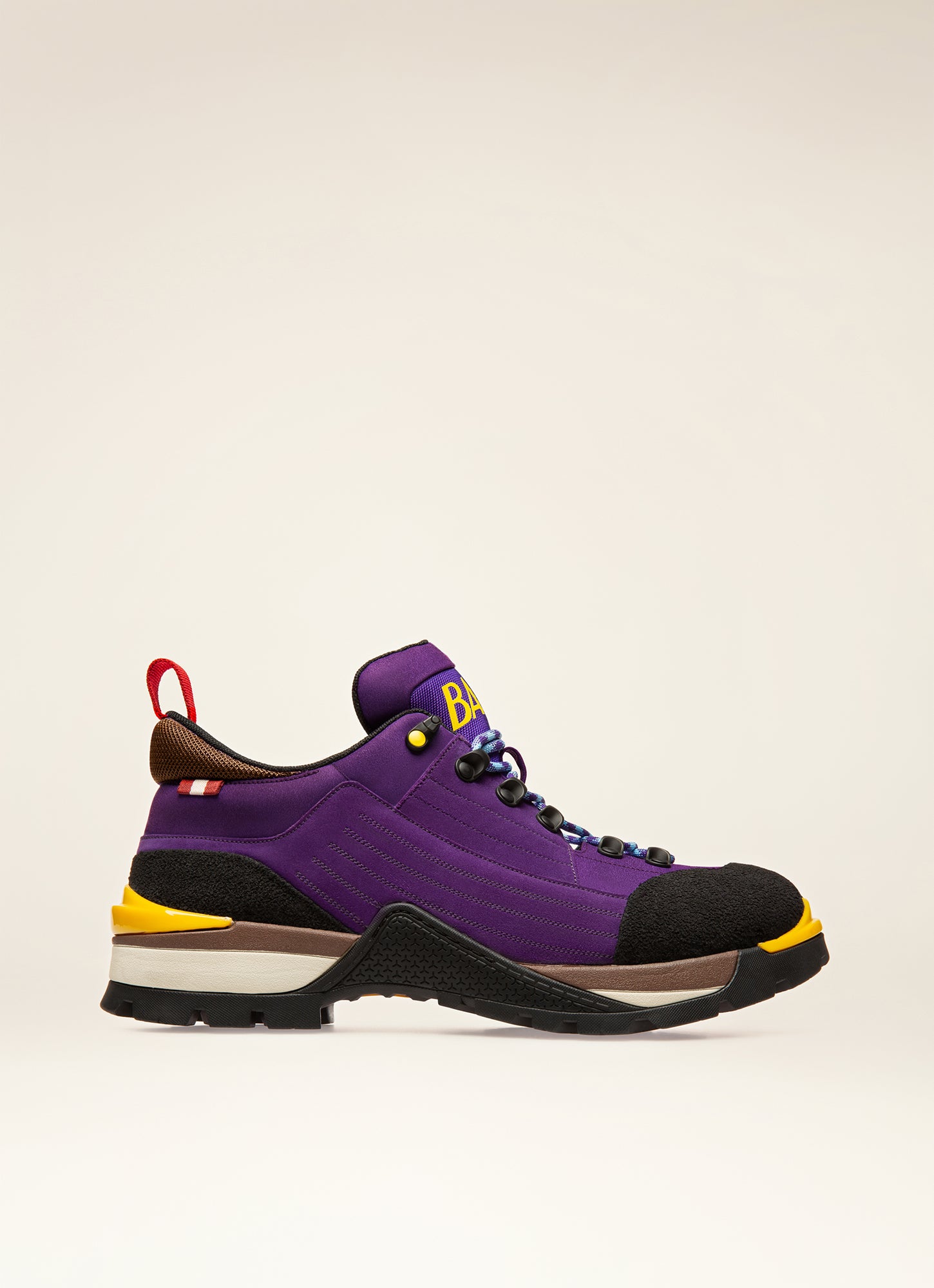 Bally Hike 2 Suede Hiking Shoes In Purple - Men's - Bally - 01