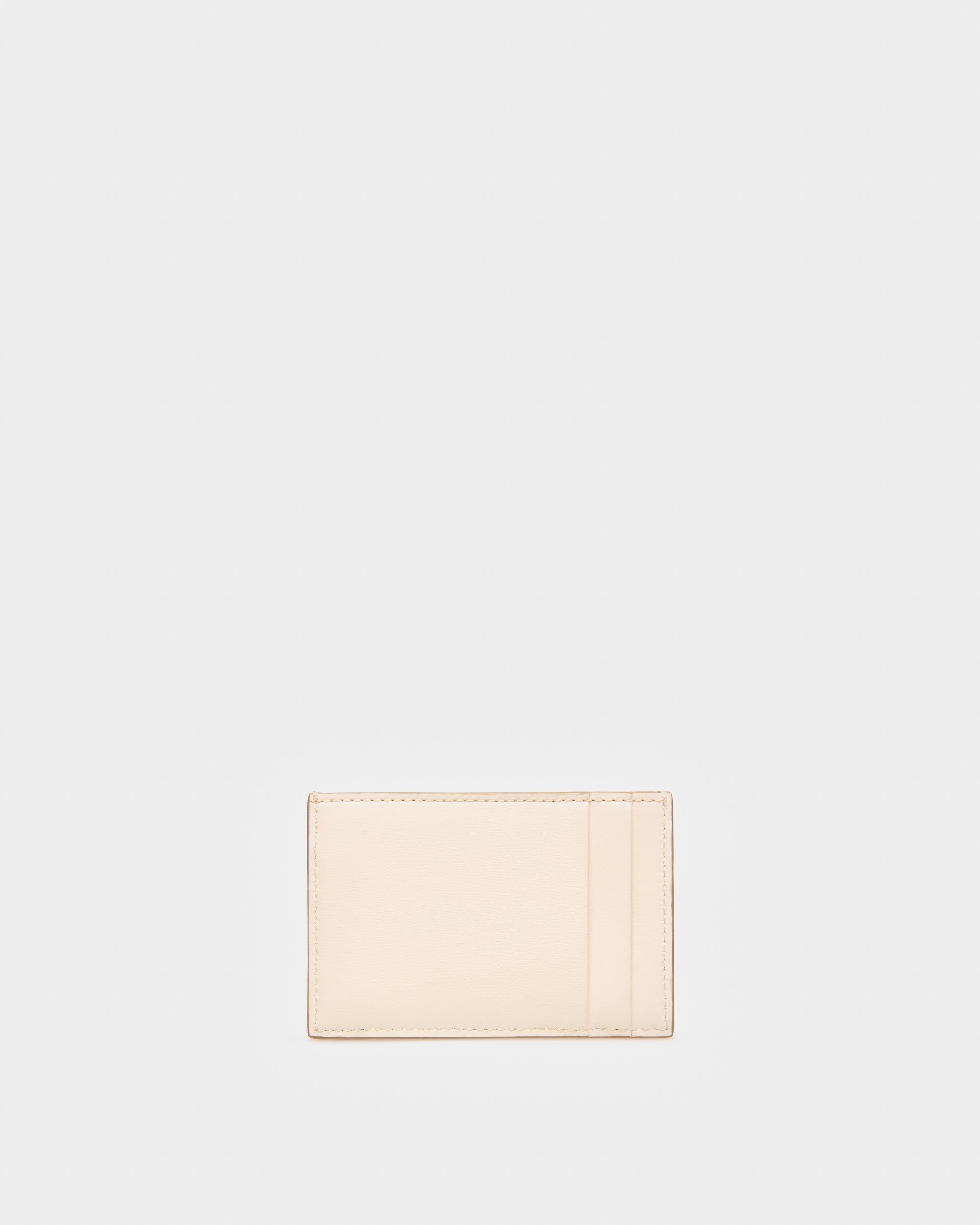 Belky Leather Card Holder In Bone - Women's - Bally - 02