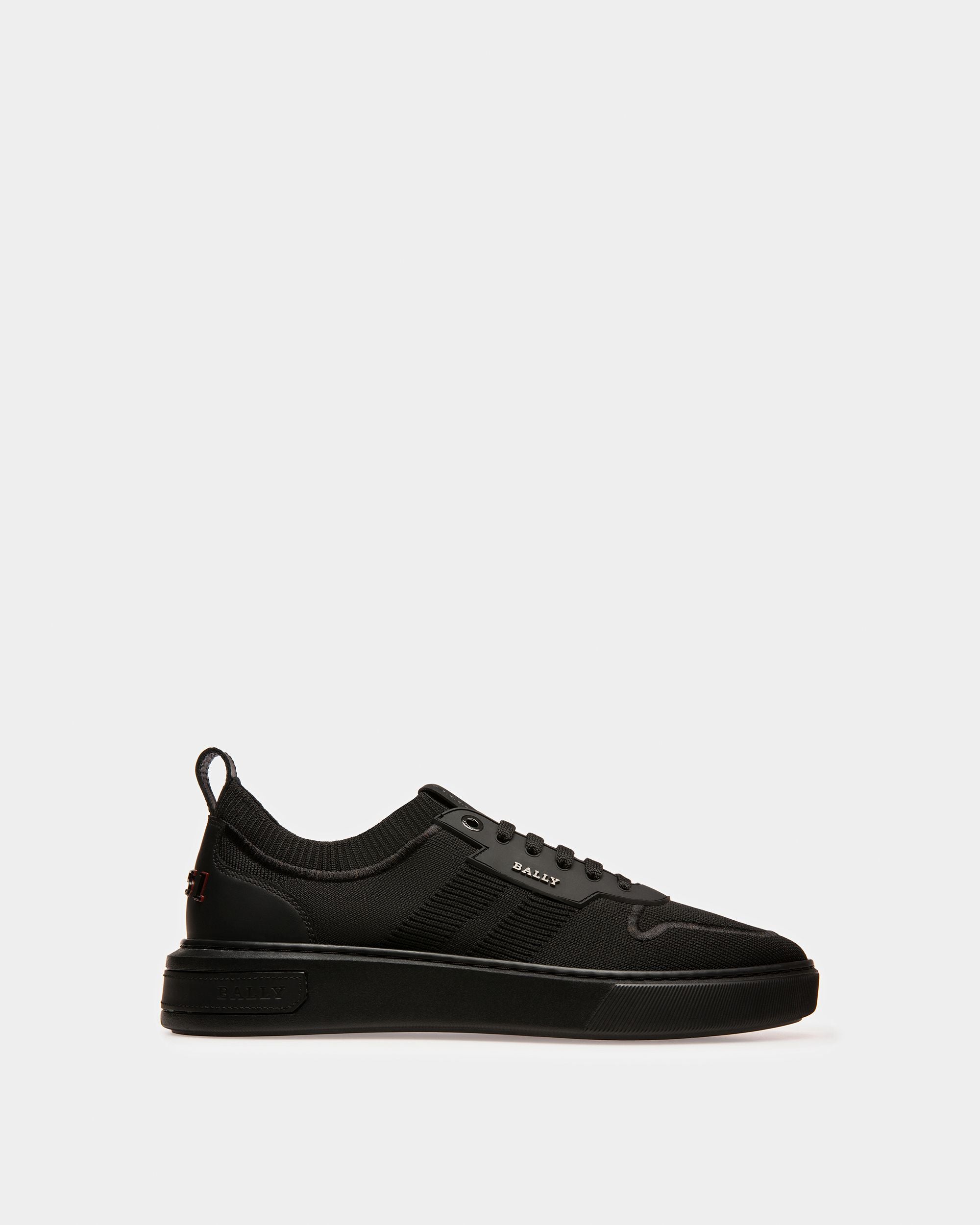 Macky Knit Fabric Sneakers In Black - Men's - Bally - 01