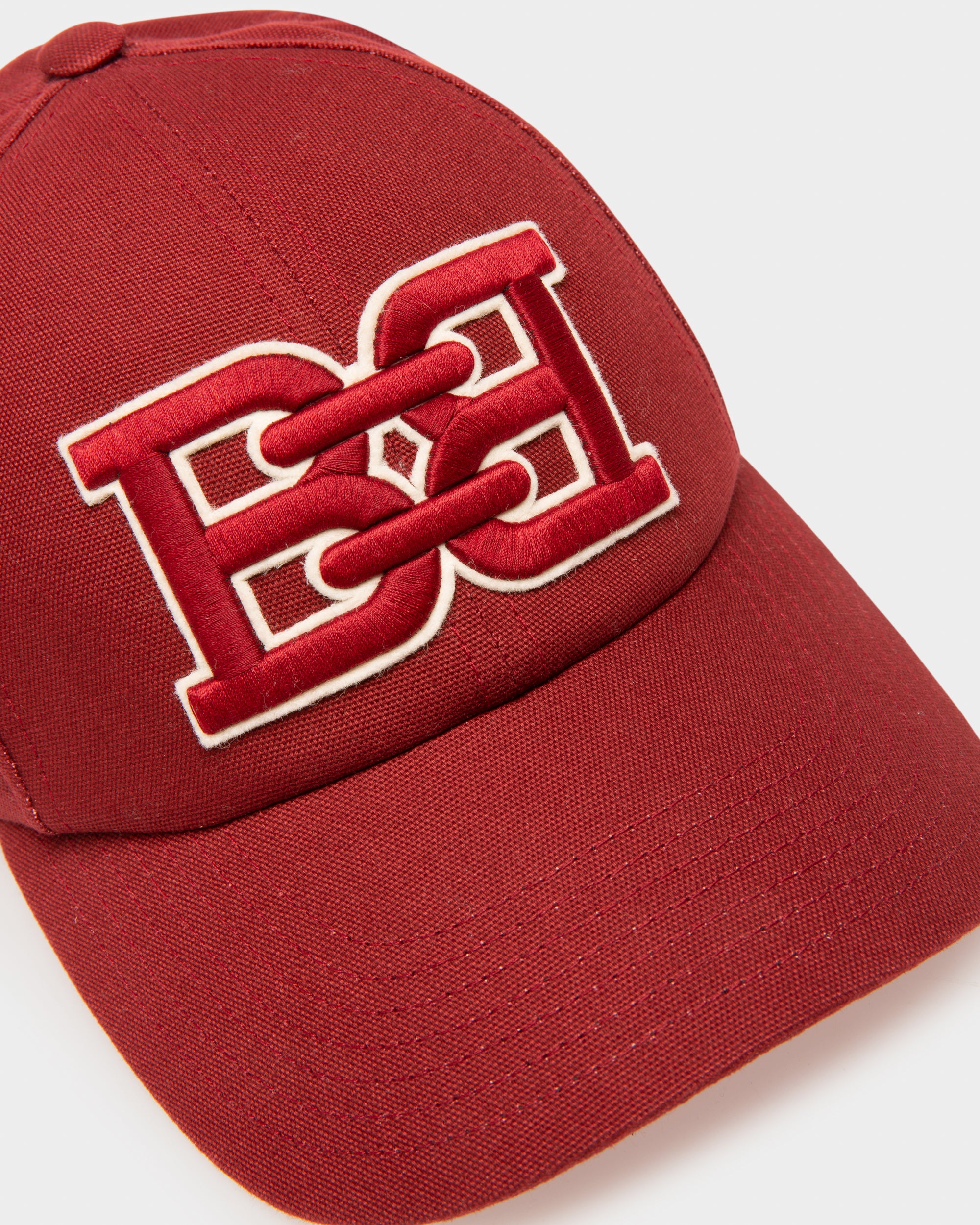 Cotton Baseball Cap In Bally Red - Men's - Bally - 03