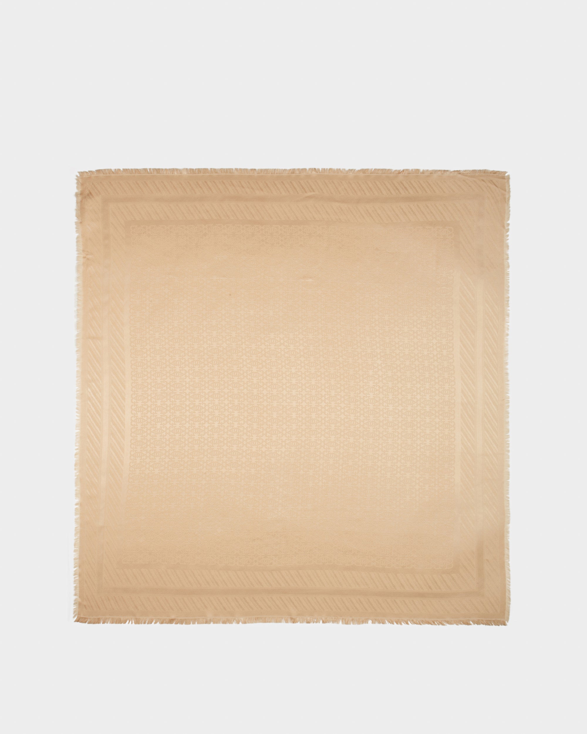 Silk Mix Scarf In Blush Pink - Women's - Bally - 01