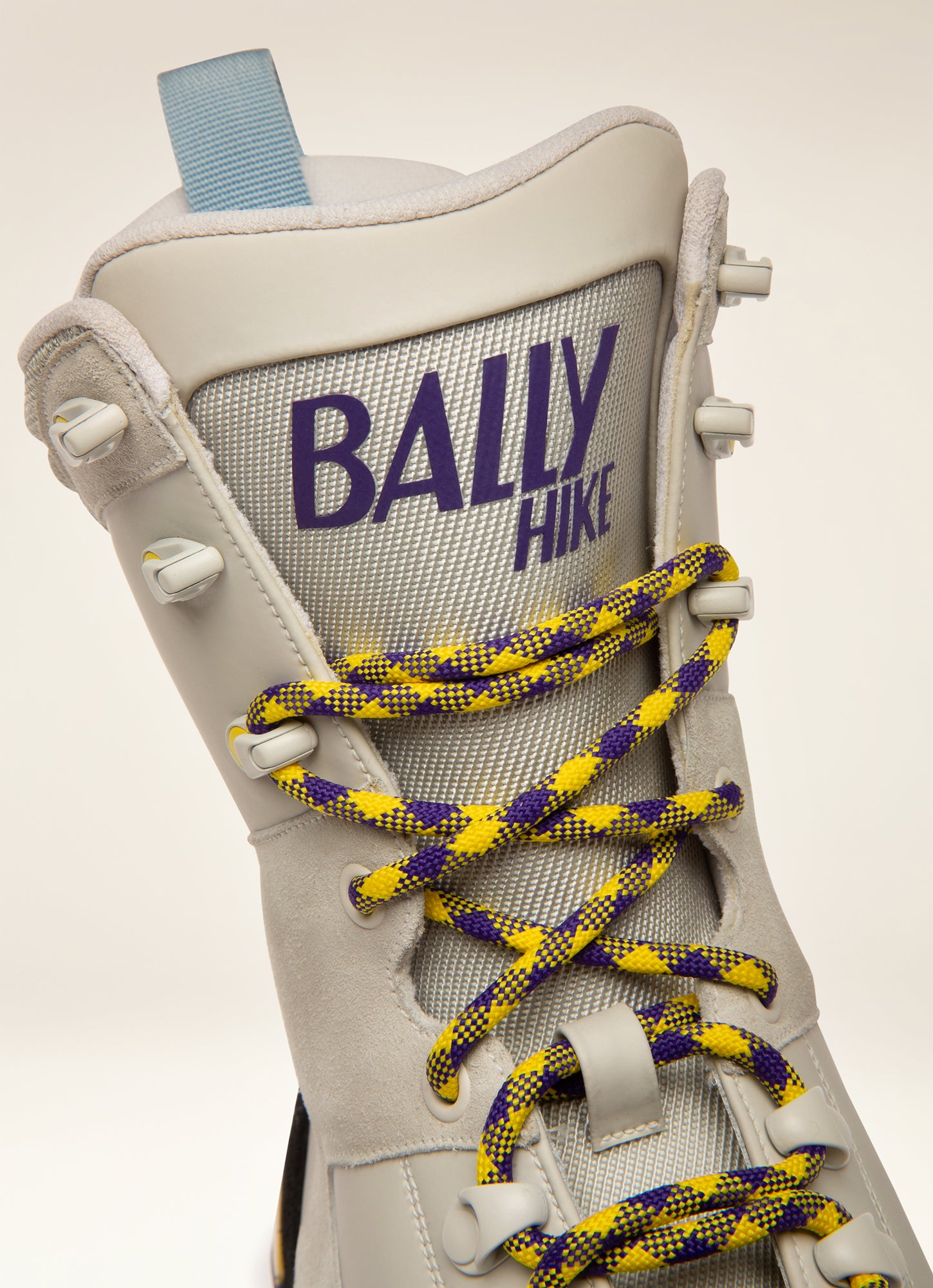 Bally Hike 1 Leather Hiking Boots In Dusty White - Men's - Bally - 02