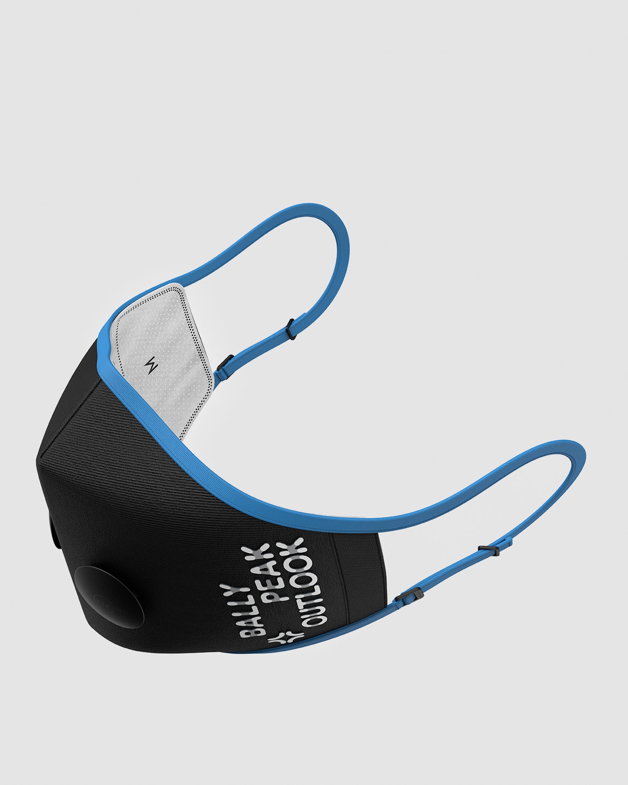 Fashion Air Mask In Black & Blue - Men's - Bally - 09