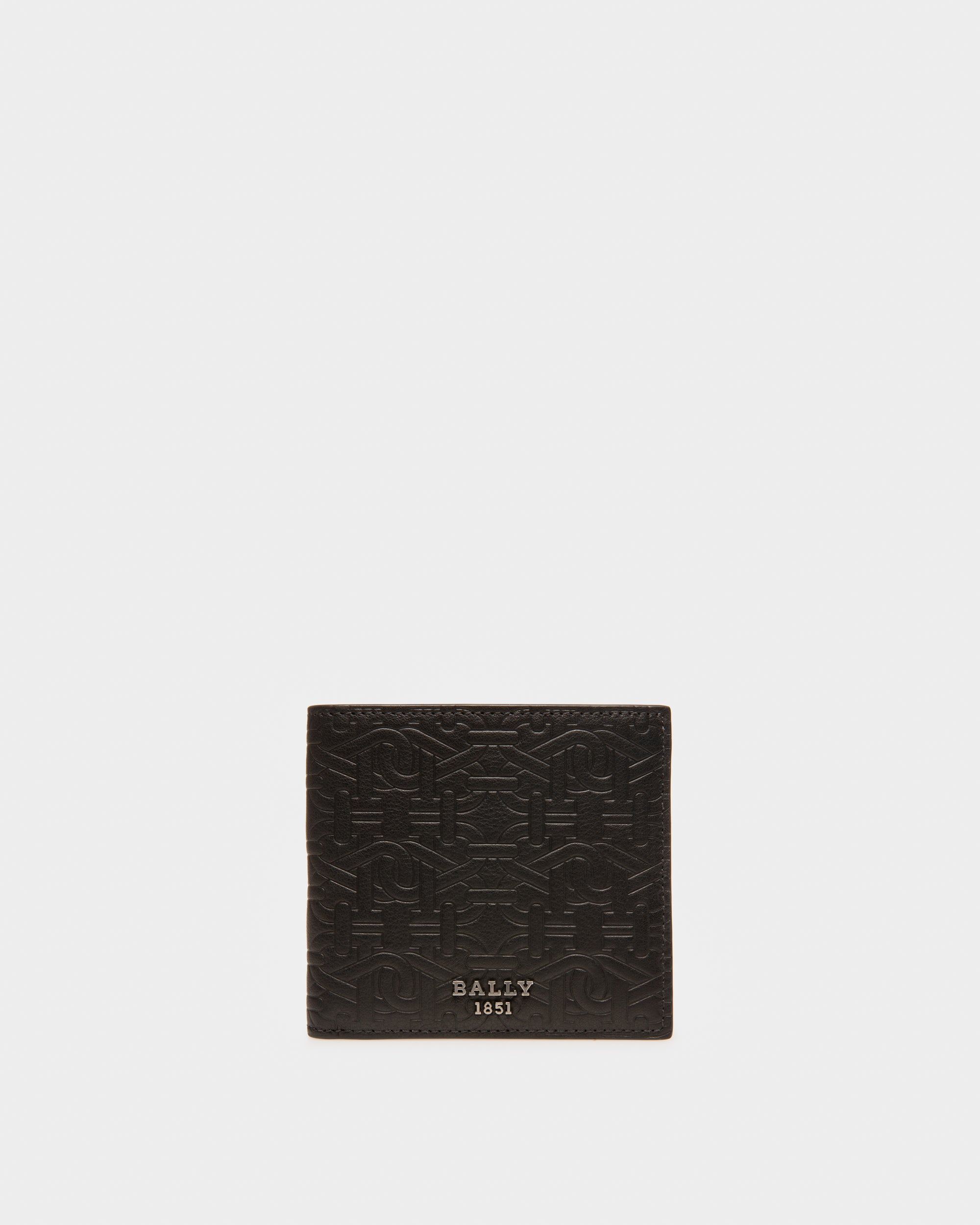 Brasai Leather Wallet In Black - Men's - Bally - 01