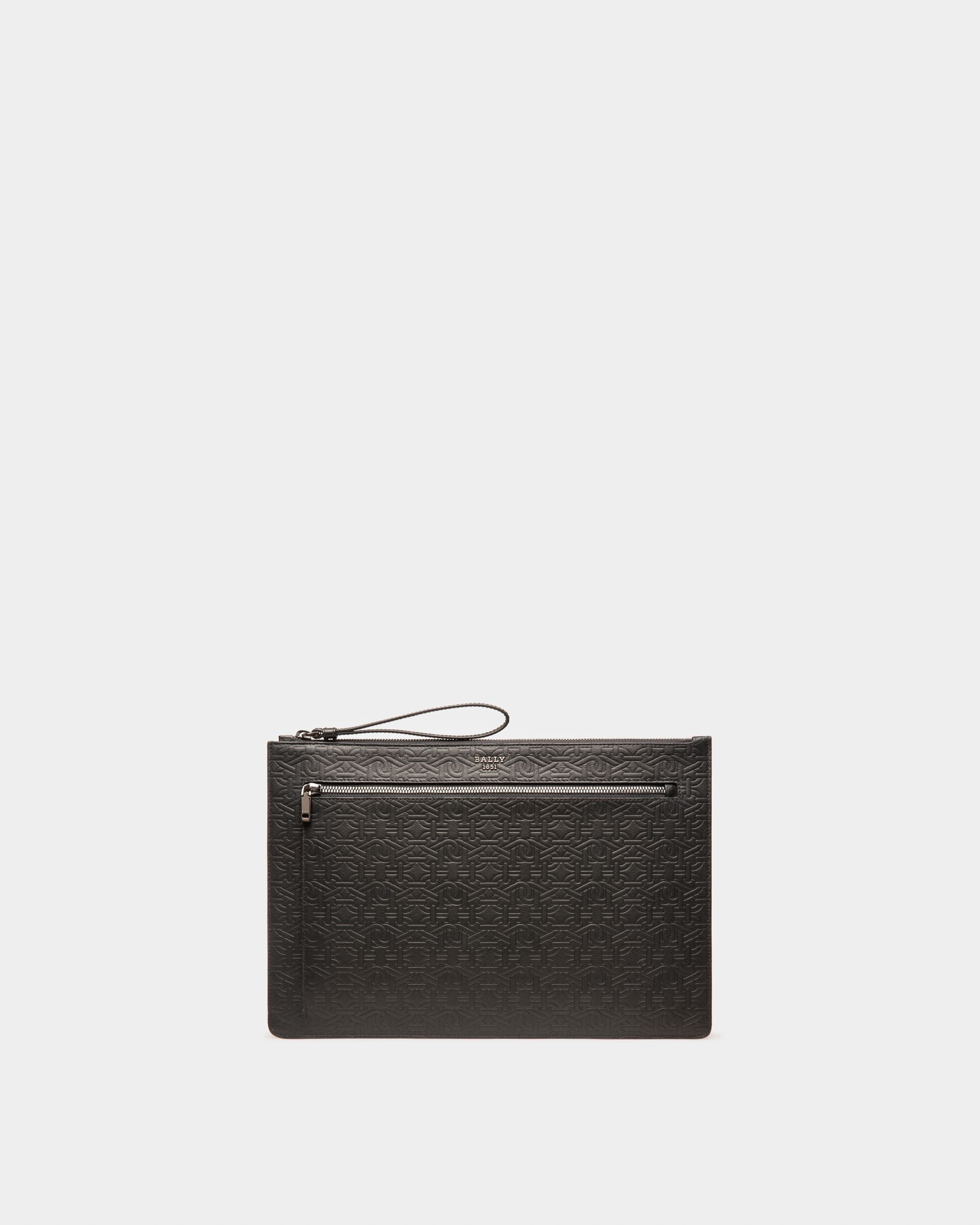 Bollis Leather Pouch In Black - Men's - Bally - 01