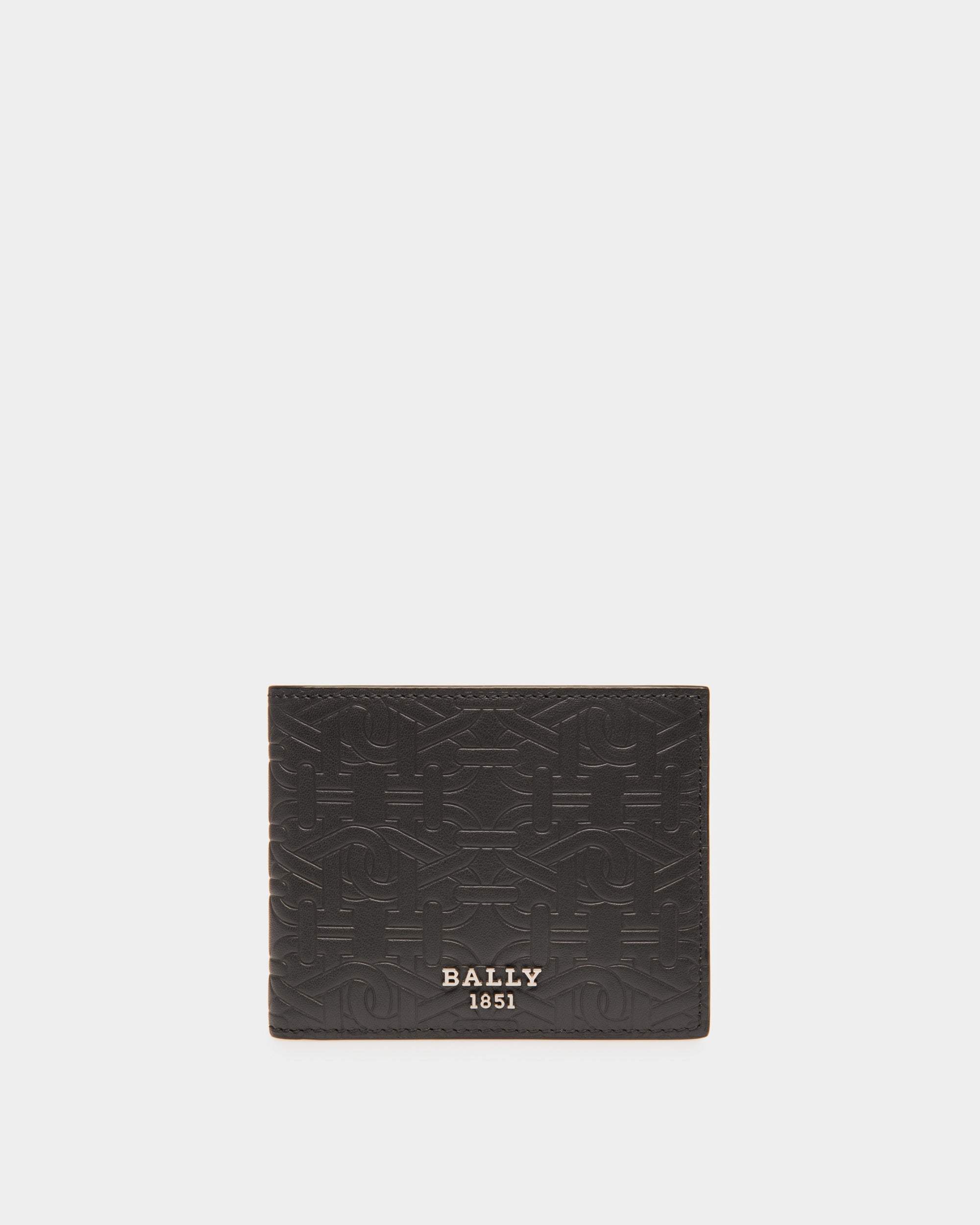 Bevye Leather Wallet In Black - Men's - Bally - 01