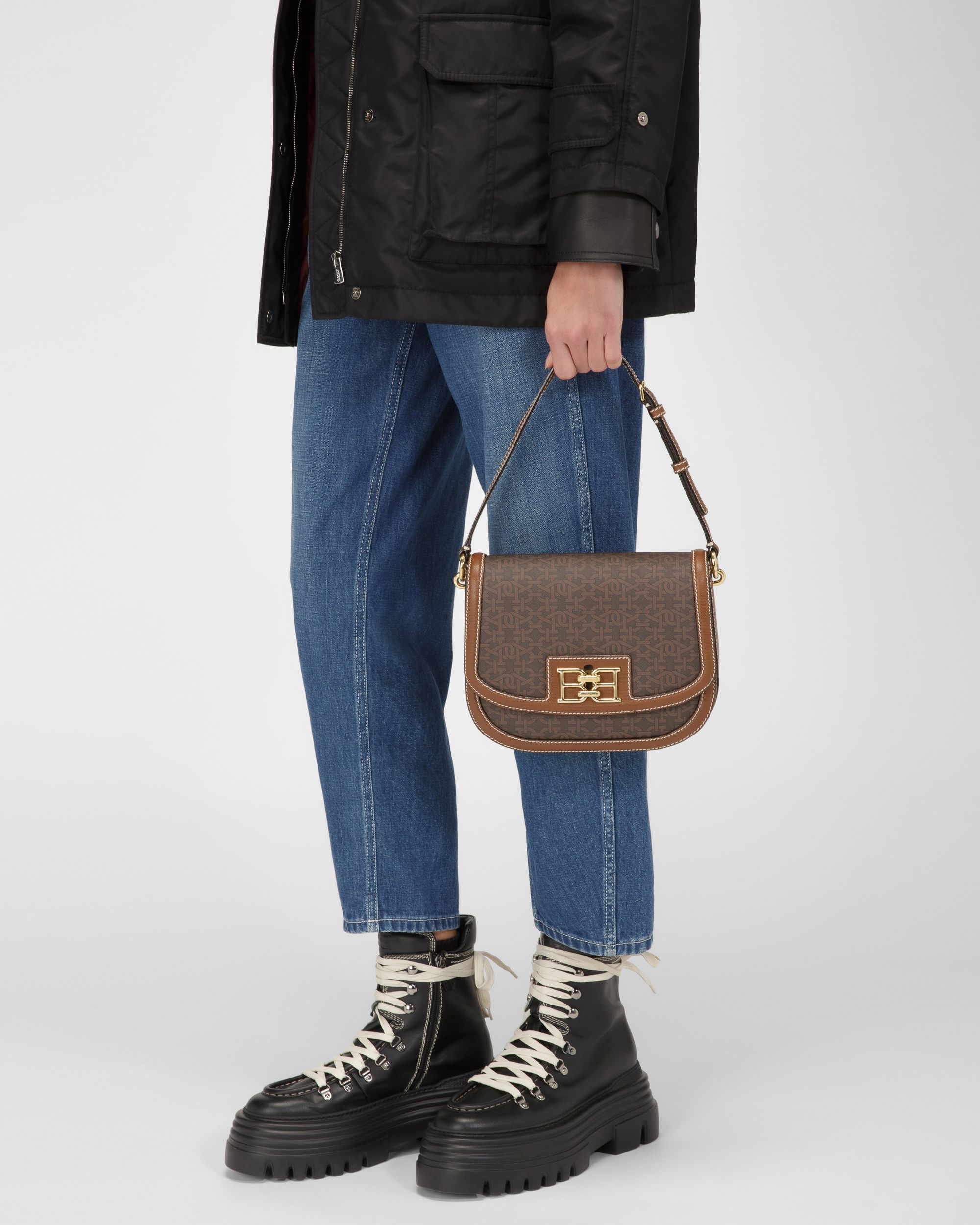 Beckie Tpu Crossbody Bag In Brown - Women's - Bally - 01