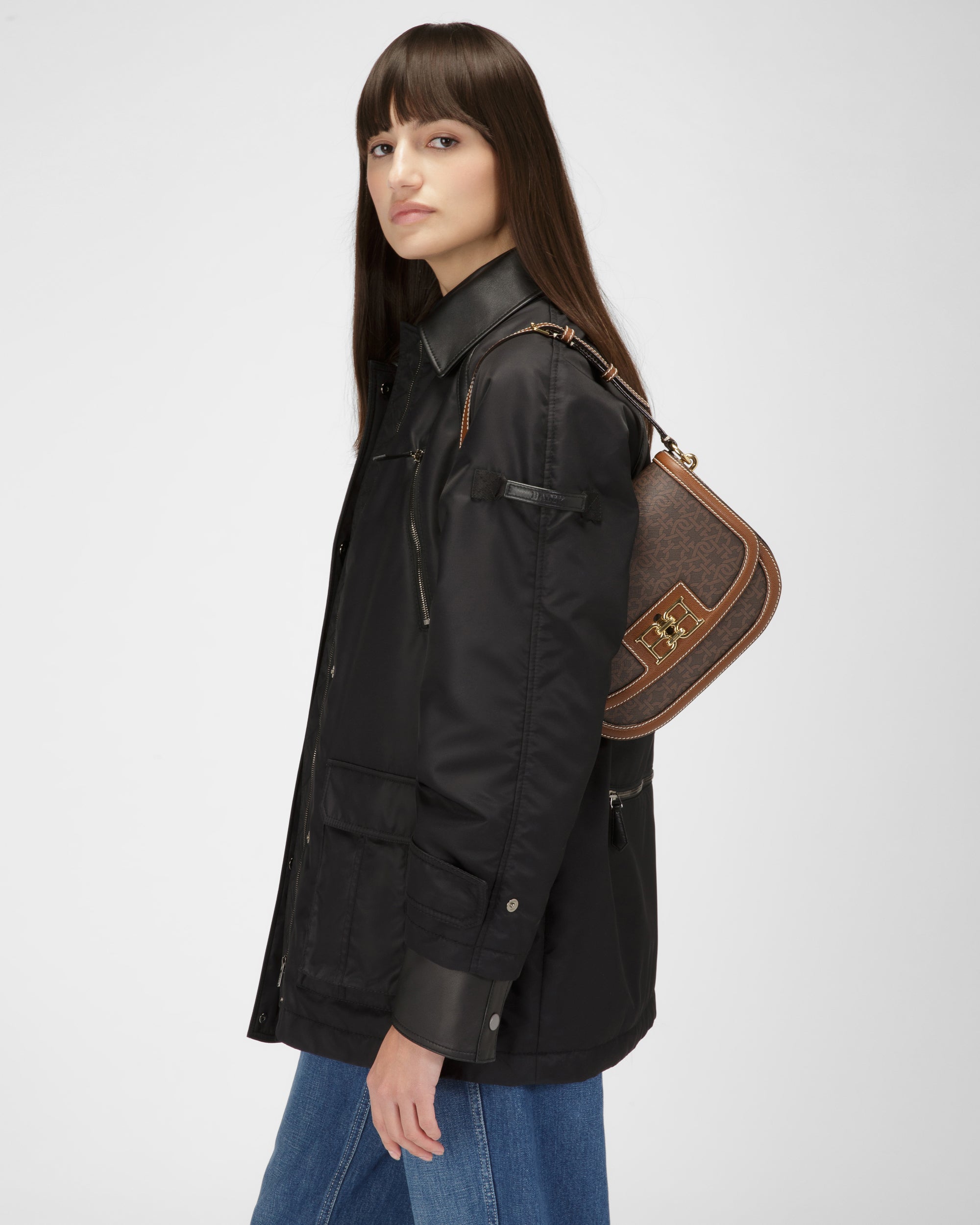 Beckie Tpu Crossbody Bag In Brown - Women's - Bally - 02
