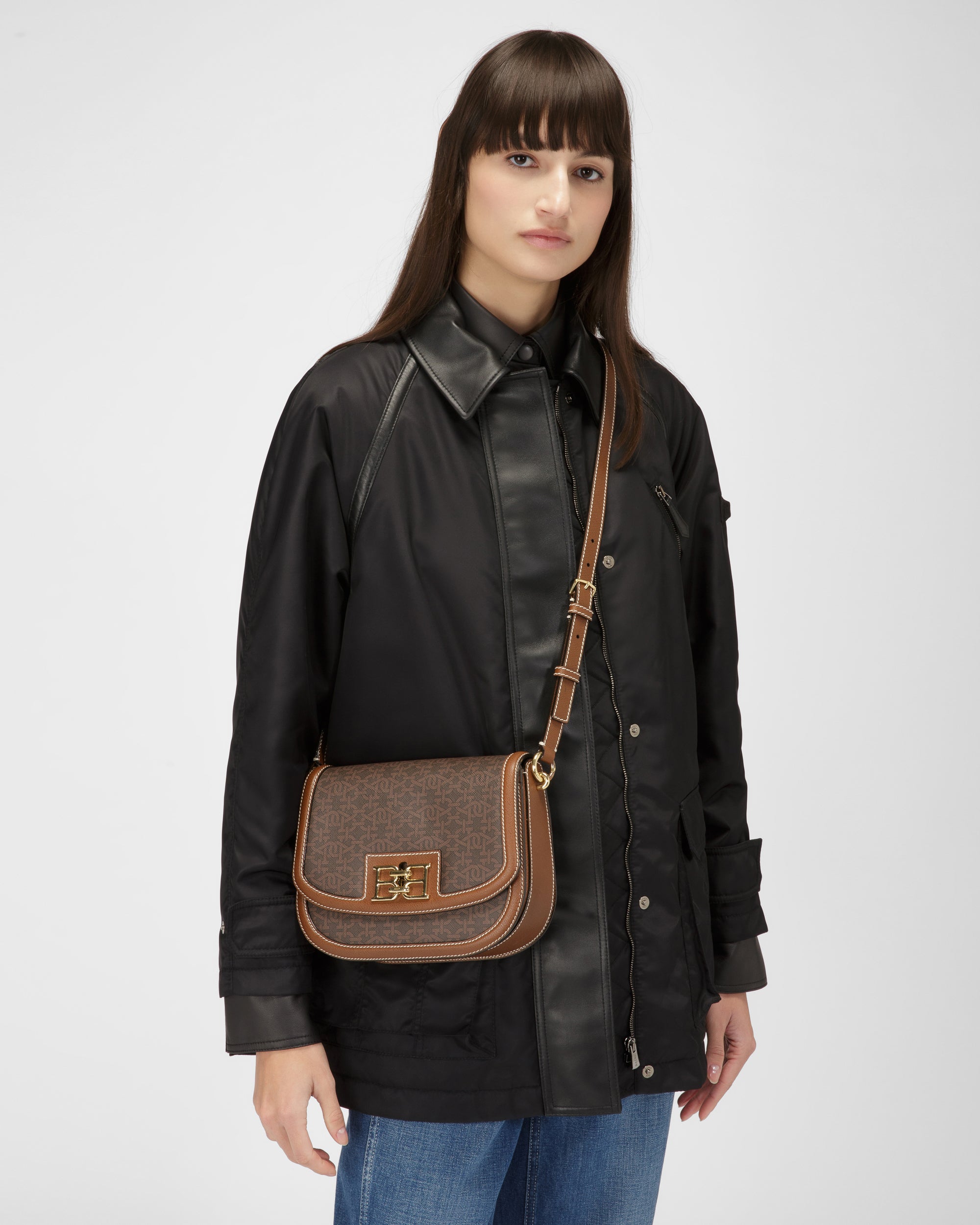 Beckie Tpu Crossbody Bag In Brown - Women's - Bally - 03