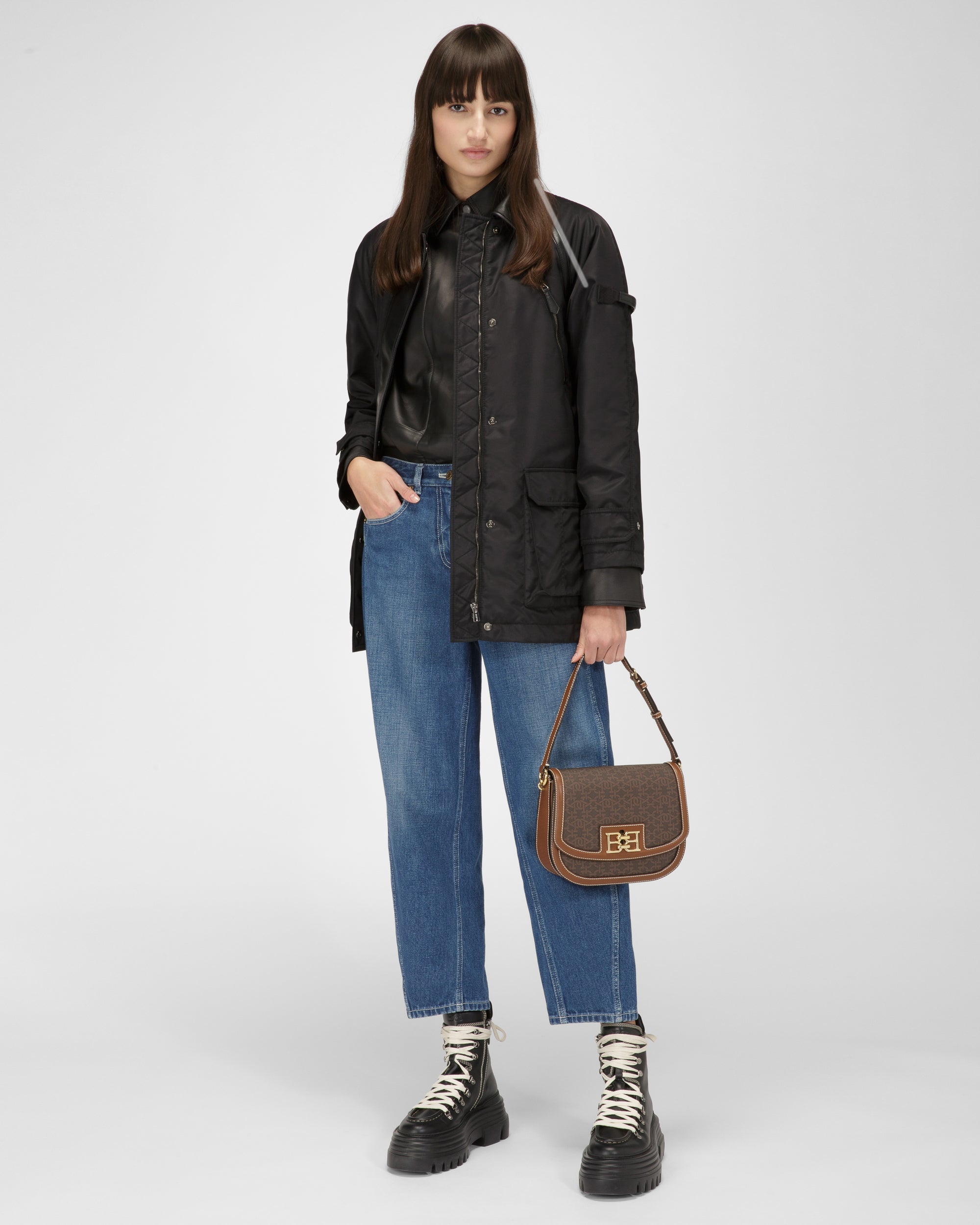 Beckie Tpu Crossbody Bag In Brown - Women's - Bally - 04