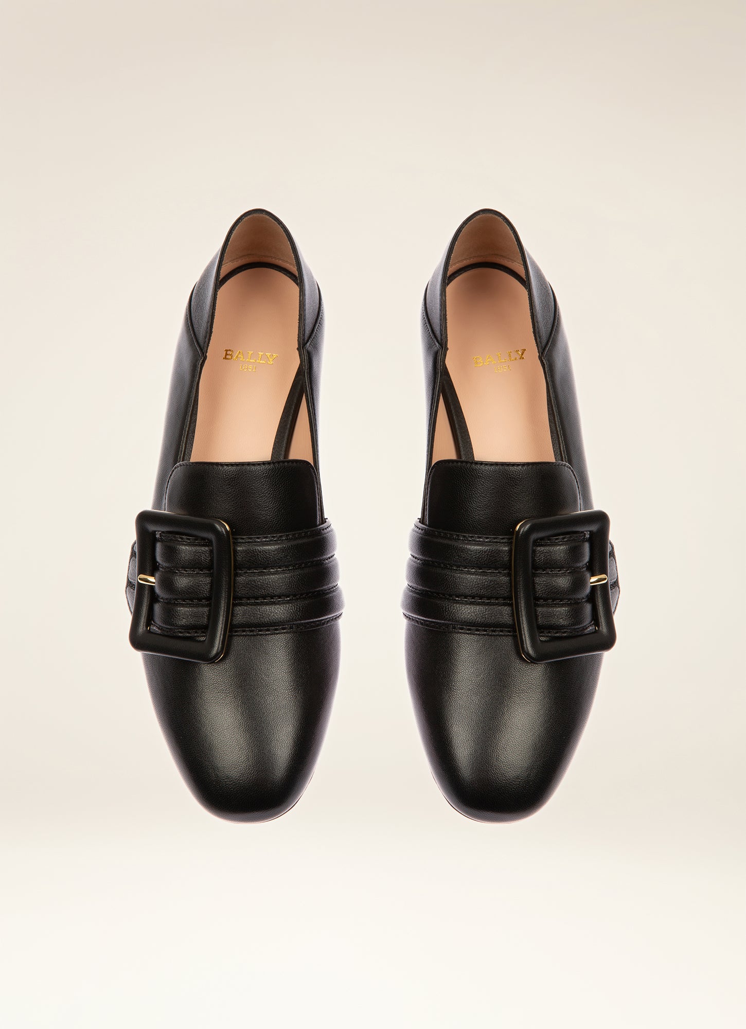 Janelle Leather Loafers In Black - Women's - Bally - 04