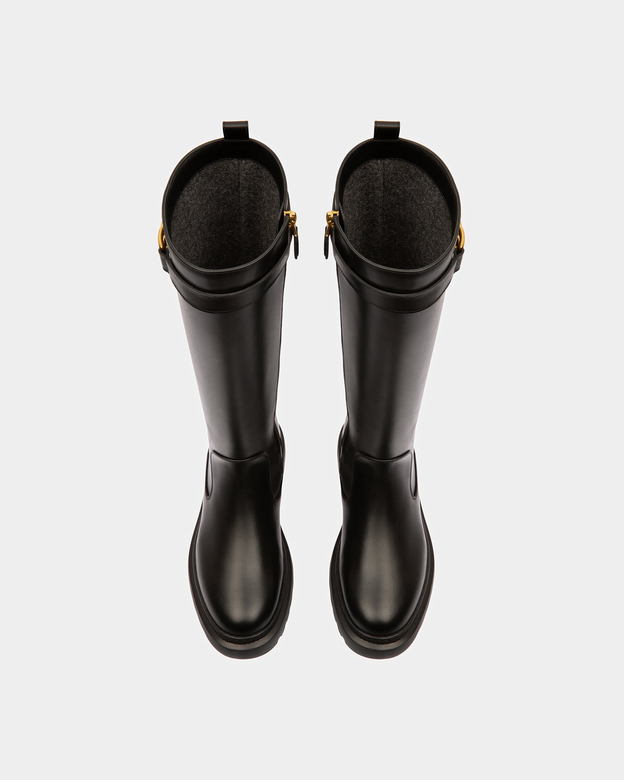 Gaila Leather Boots In Black - Women's - Bally - 03