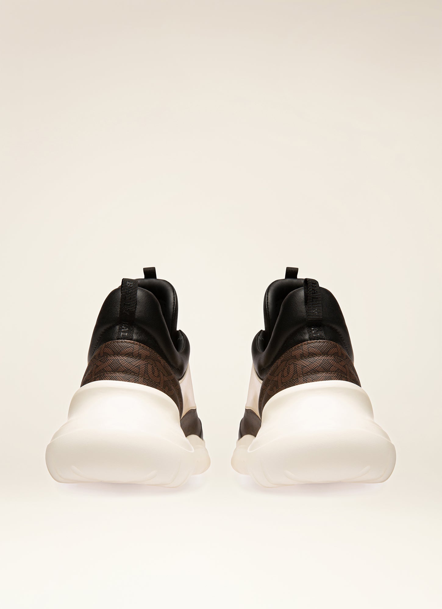 Claires Leather Sneakers In Black & Bone - Women's - Bally - 03