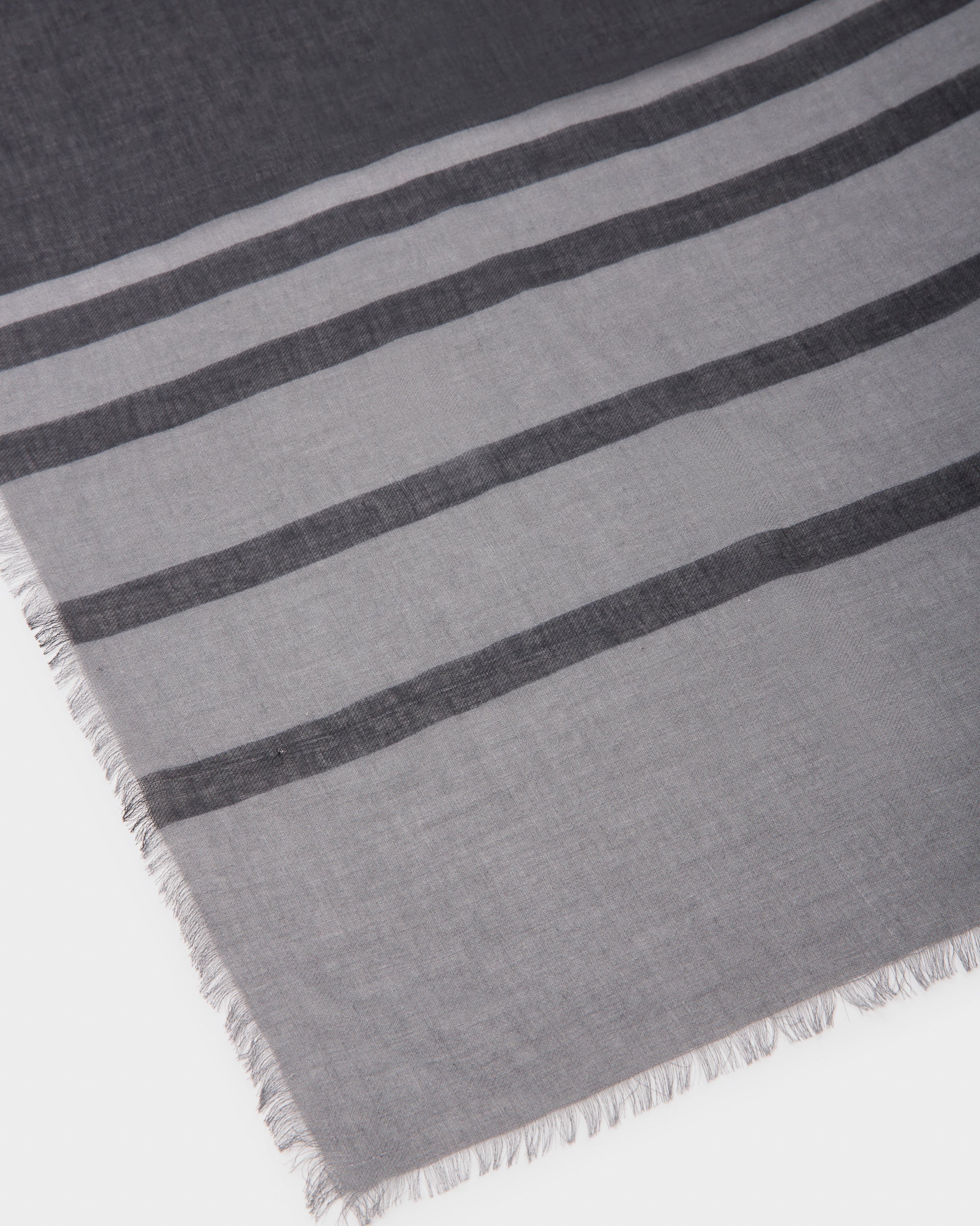Virgin Wool Scarf In Navy - Men's - Bally - 03