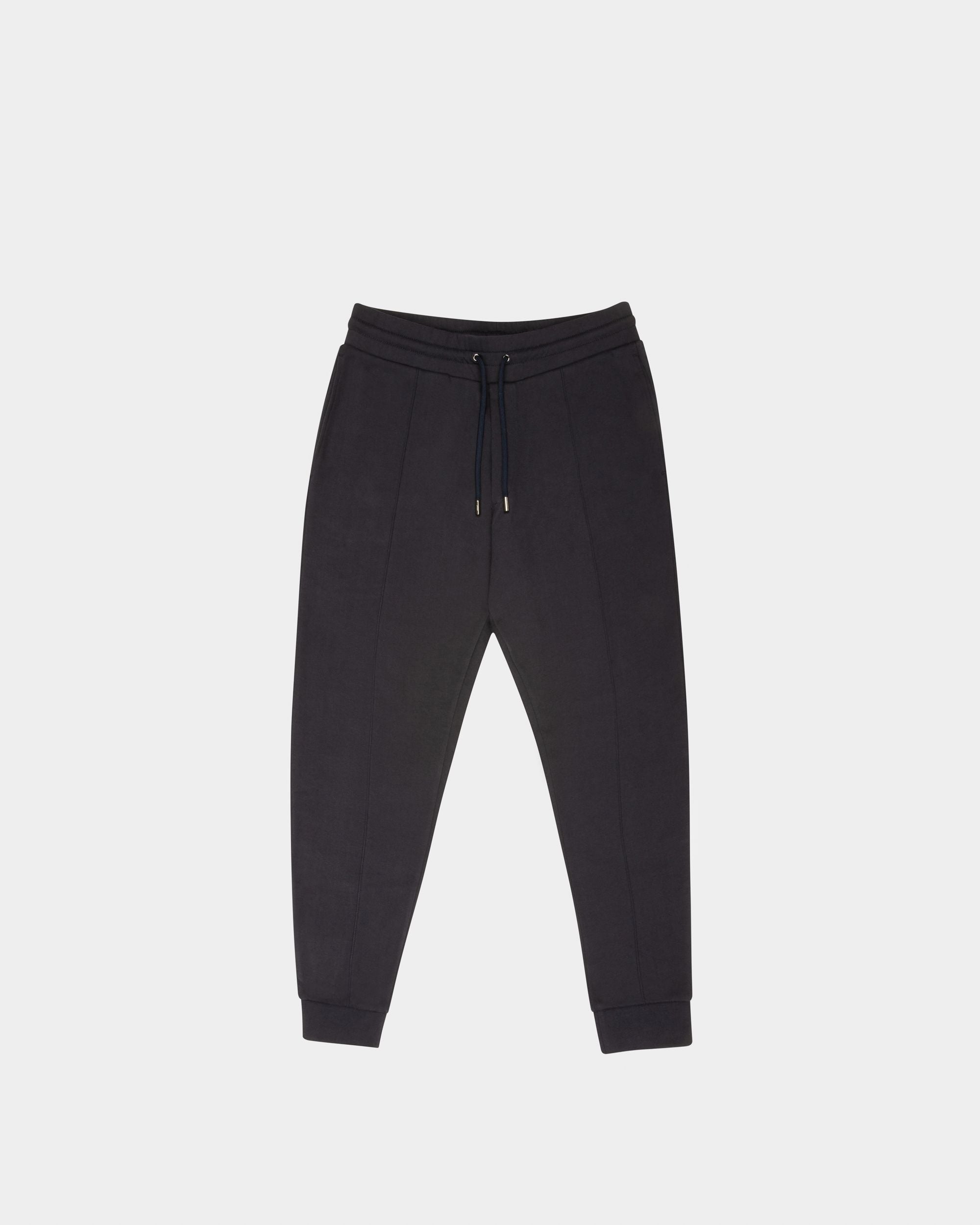 Cotton Sweatpants In Navy - Men's - Bally - 01