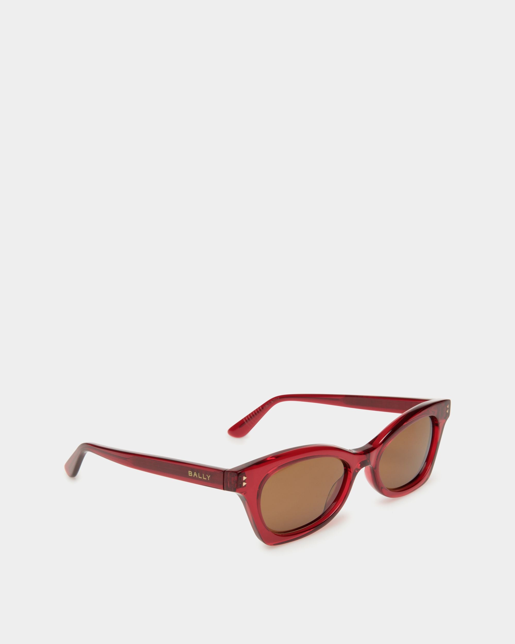 Sue Sunglasses In Red Acetate - Women's - Bally - 03