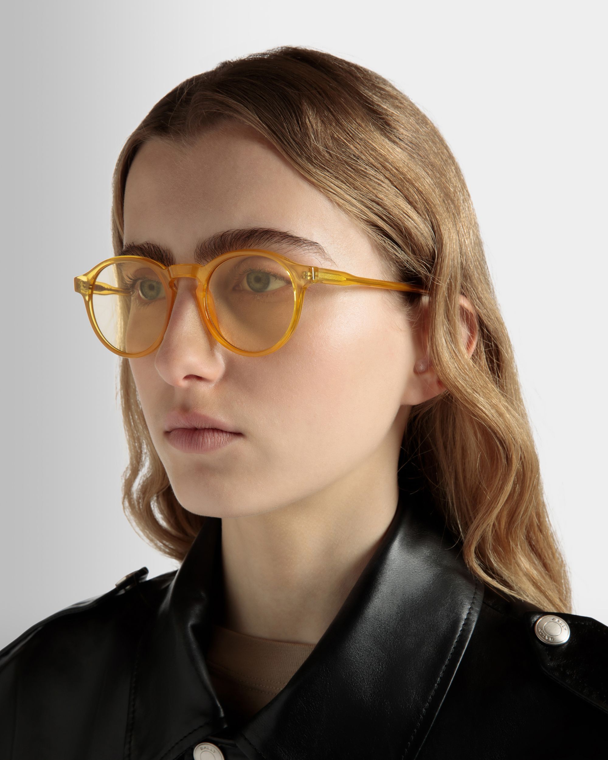 Round Sunglasses in Honey - Other - Bally - 03