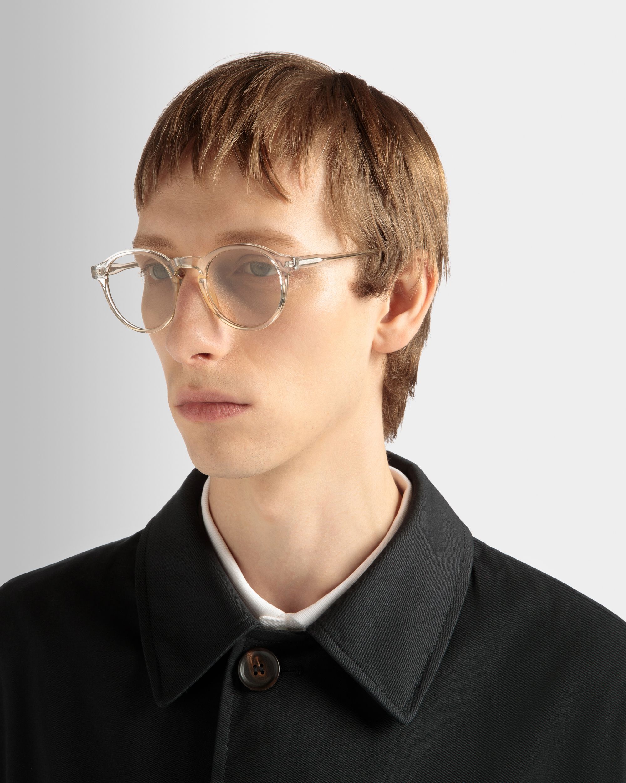 Round Sunglasses in Champagne - Other - Bally - 02
